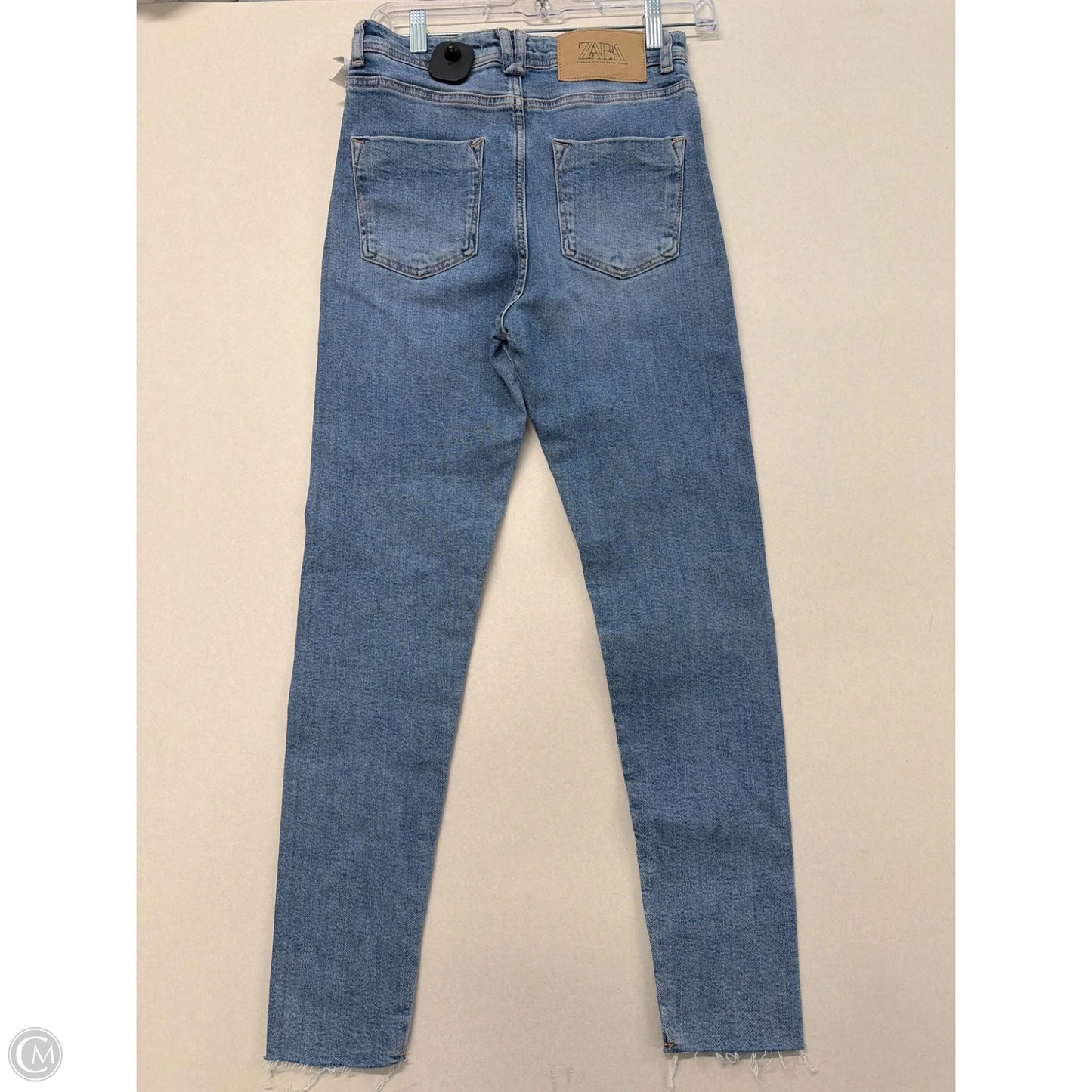 Jeans Skinny By Zara In Blue Denim, Size: 6