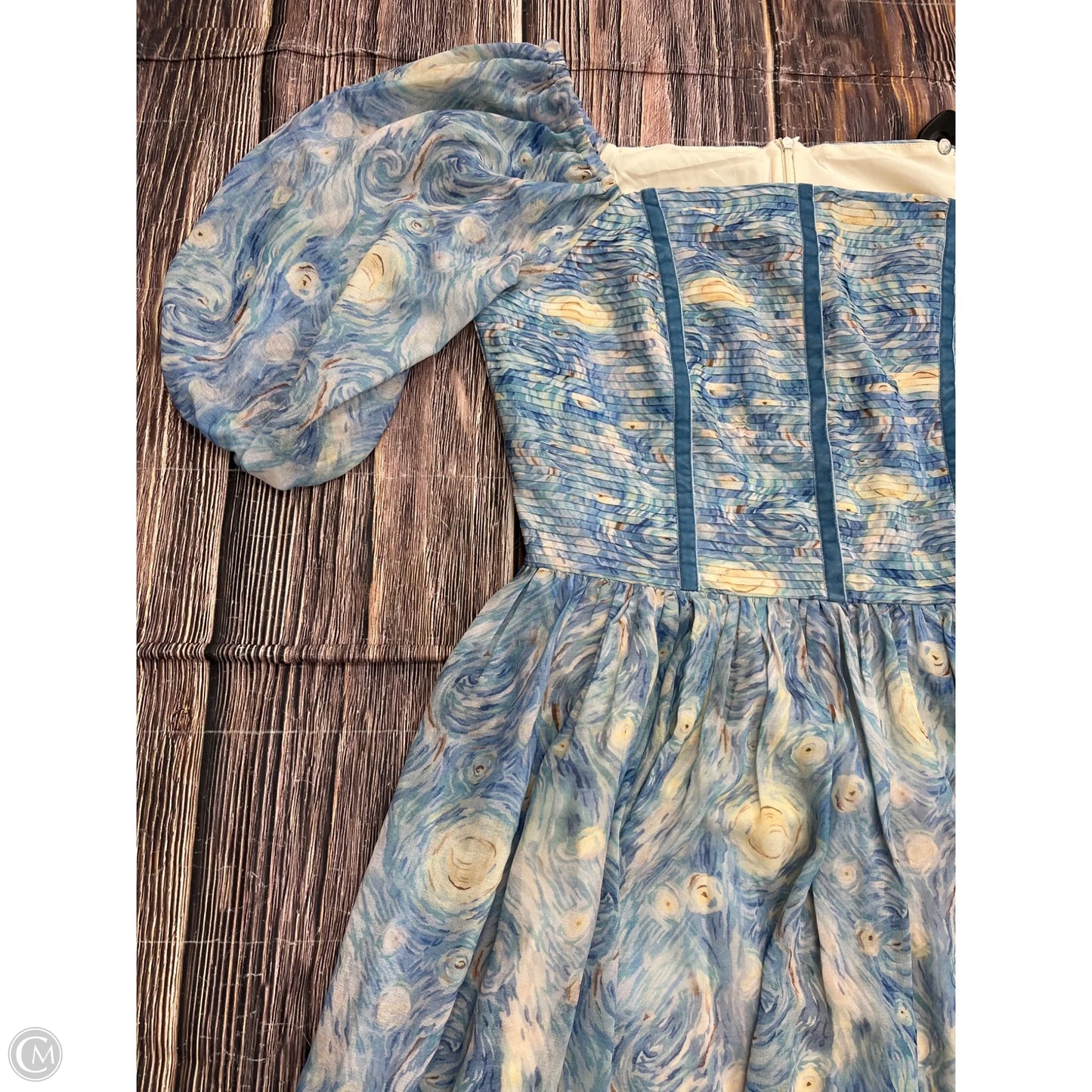 Dress Casual Midi By Cma In Blue, Size: 1x