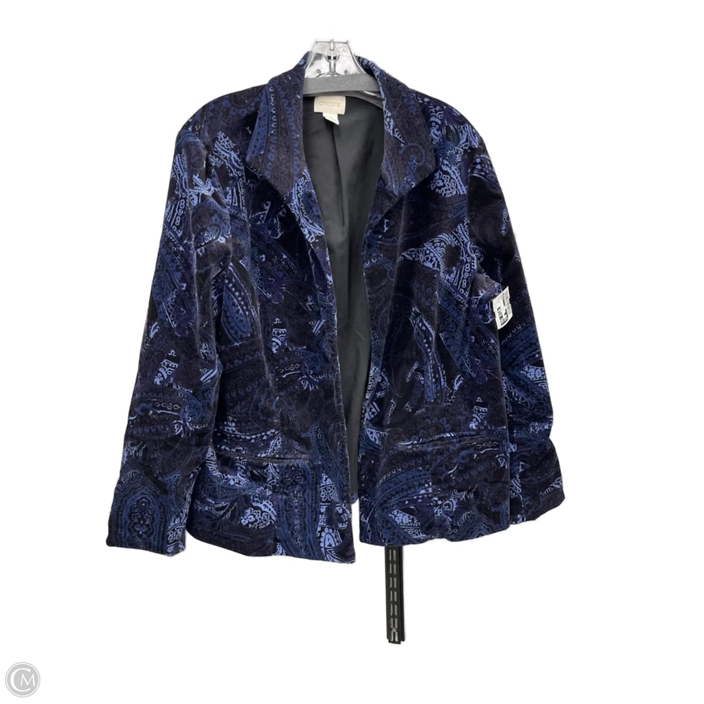 Blazer By Chicos In Blue, Size: Xl