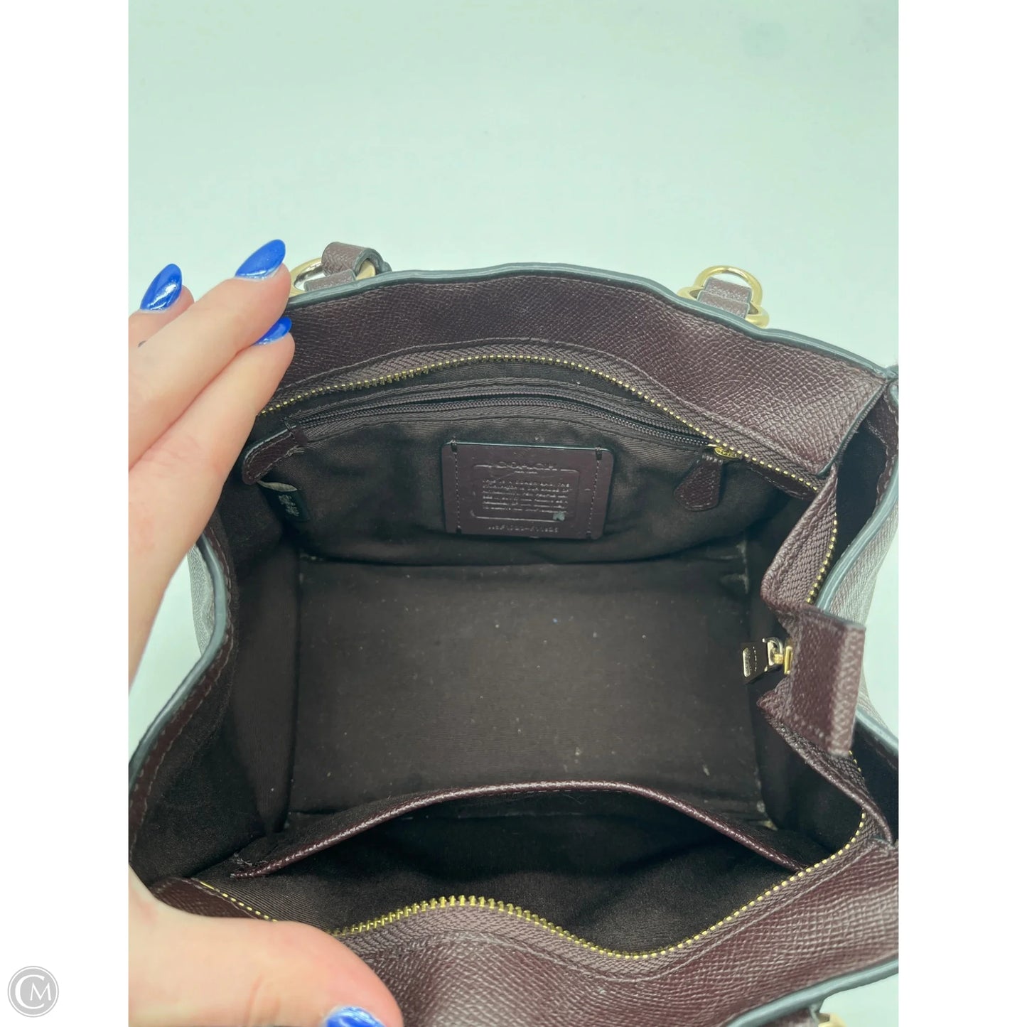 Handbag Designer By Coach, Size: Medium