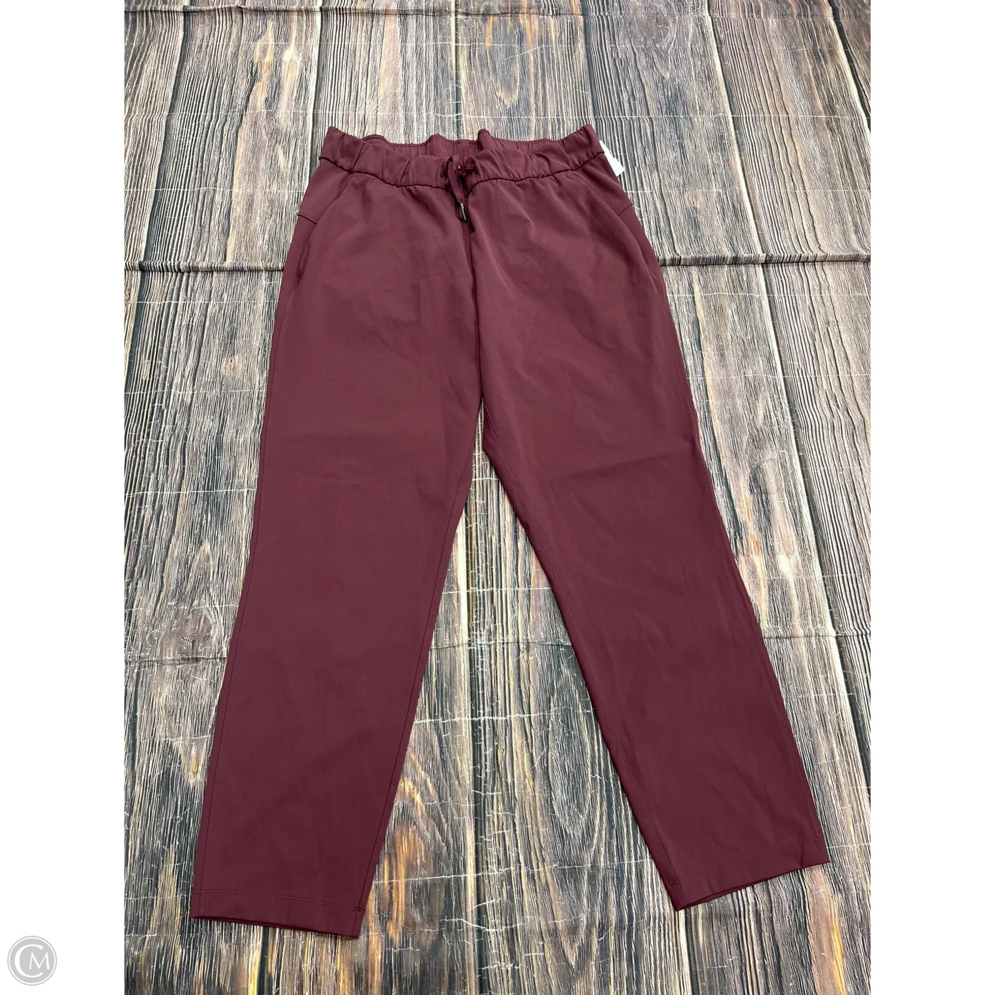 Athletic Pants By Lululemon In Red, Size: 10