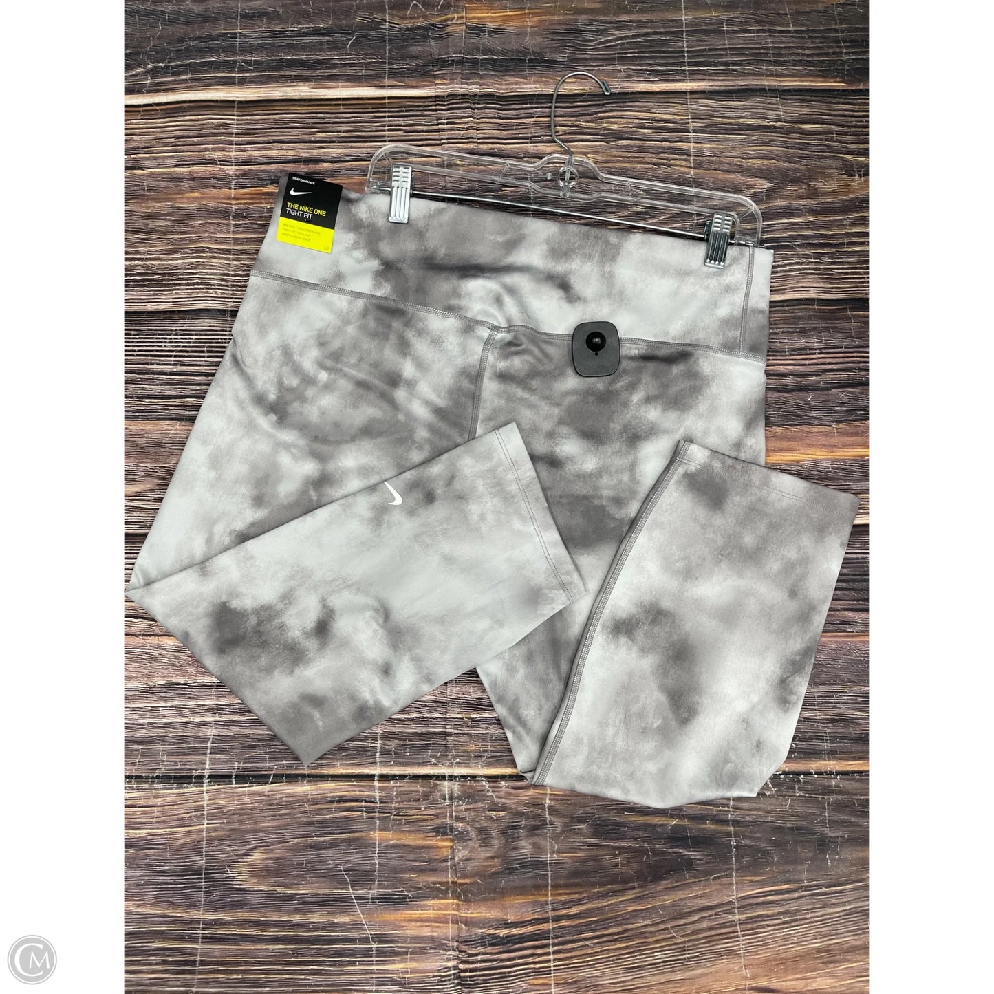 Athletic Leggings By Nike In Grey, Size: 1x