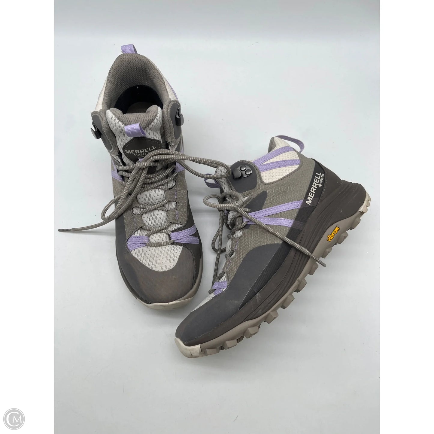 Shoes Hiking By Merrell In Grey, Size: 8.5