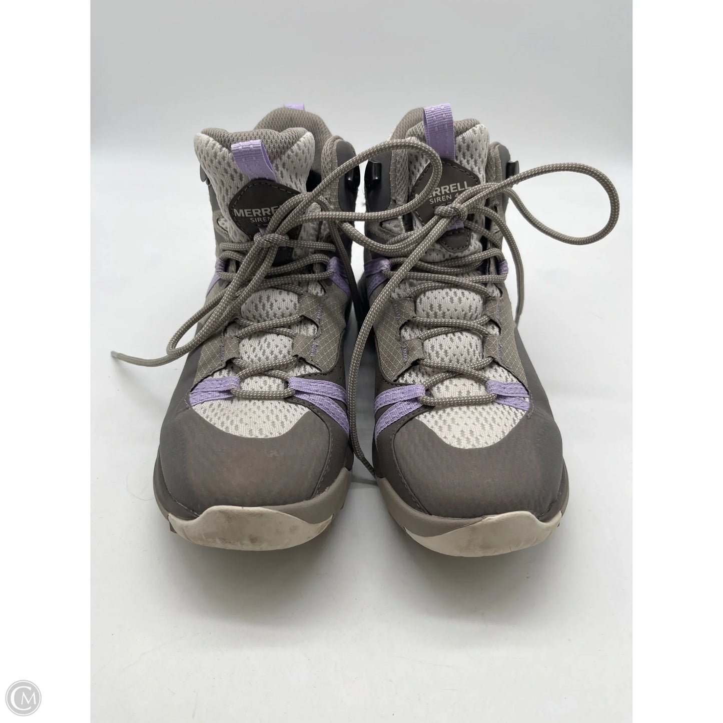 Shoes Hiking By Merrell In Grey, Size: 8.5