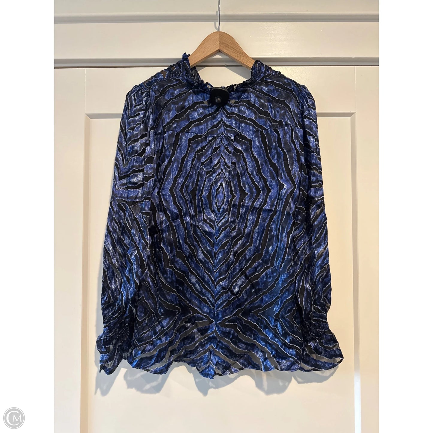 Top Long Sleeve By White House Black Market In Blue, Size: S
