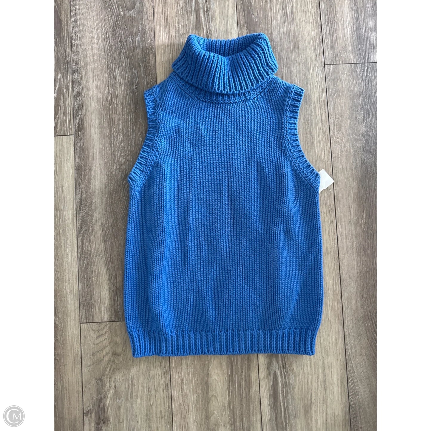 Vest Sweater By Lauren By Ralph Lauren In Blue, Size: S