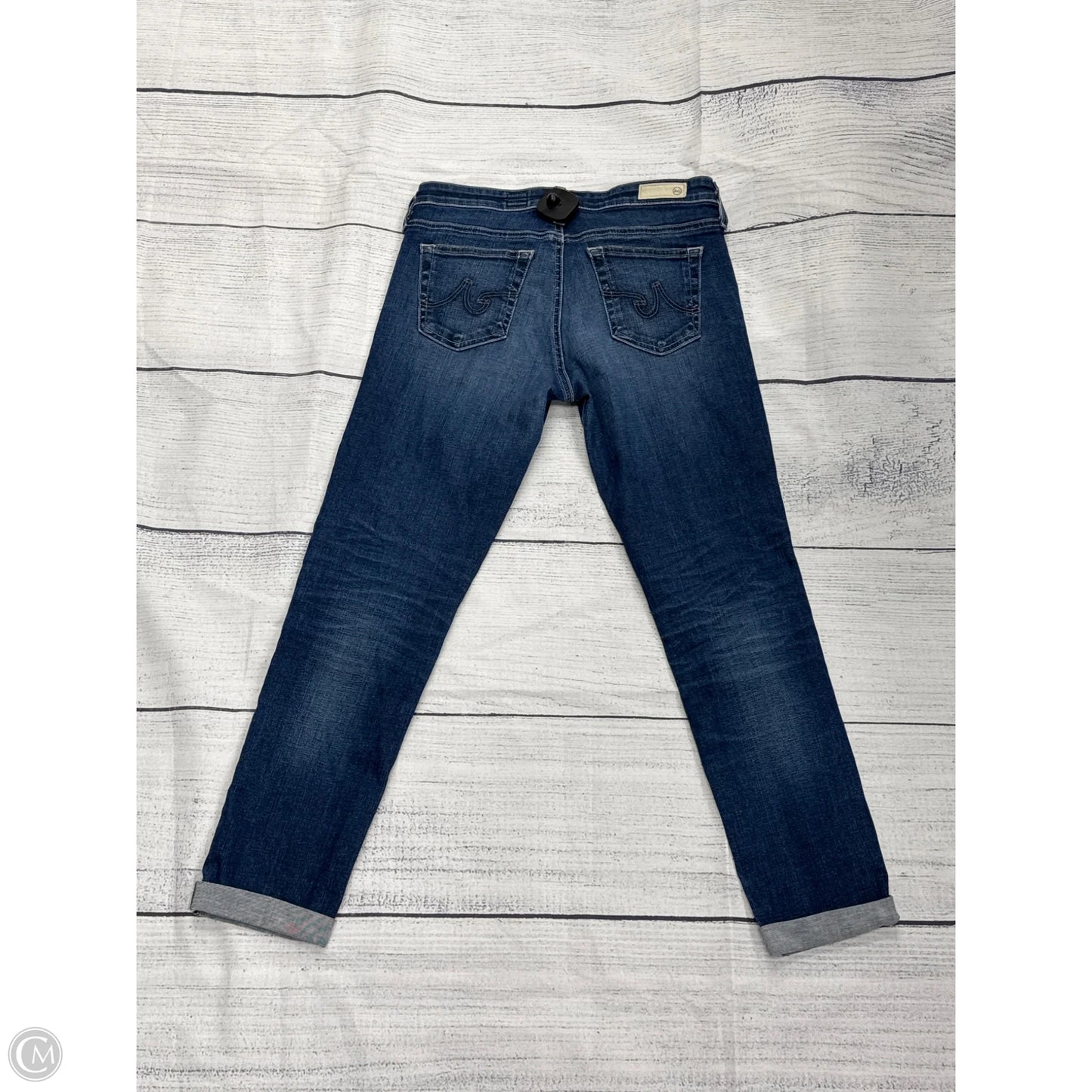 Jeans Skinny By Ag Jeans In Blue Denim, Size: 8