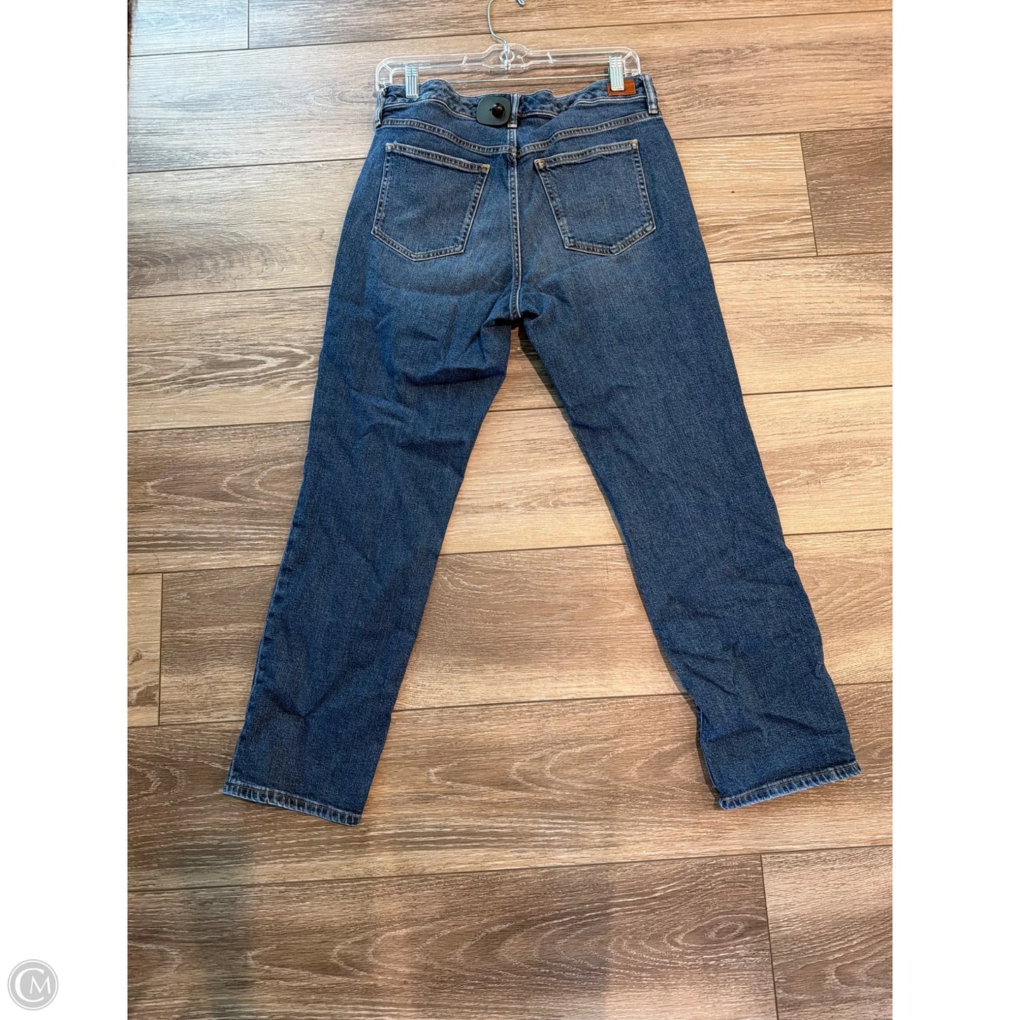 Jeans Straight By Lauren By Ralph Lauren In Blue Denim, Size: 8