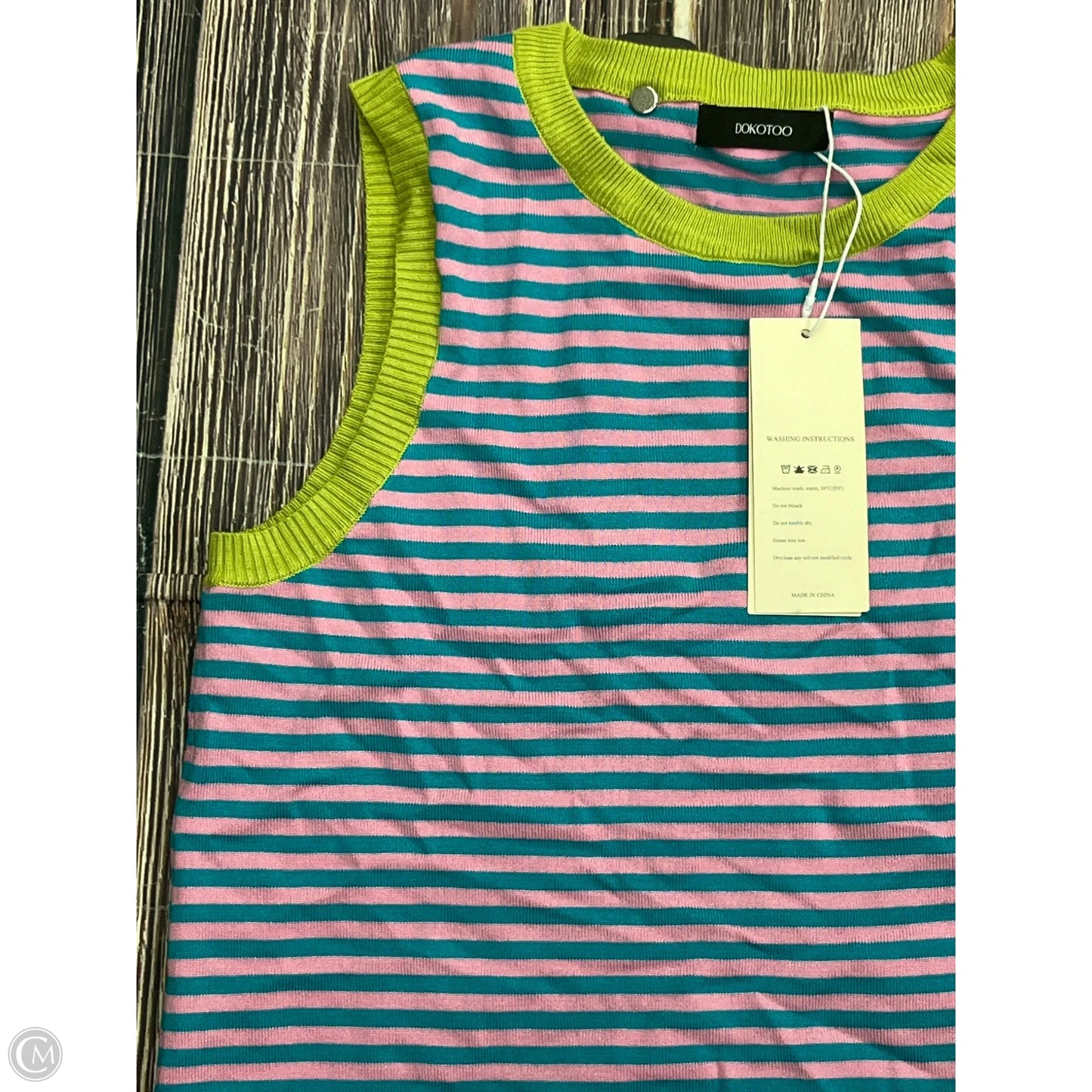 Tank Top By Dokotoo In Green, Size: M