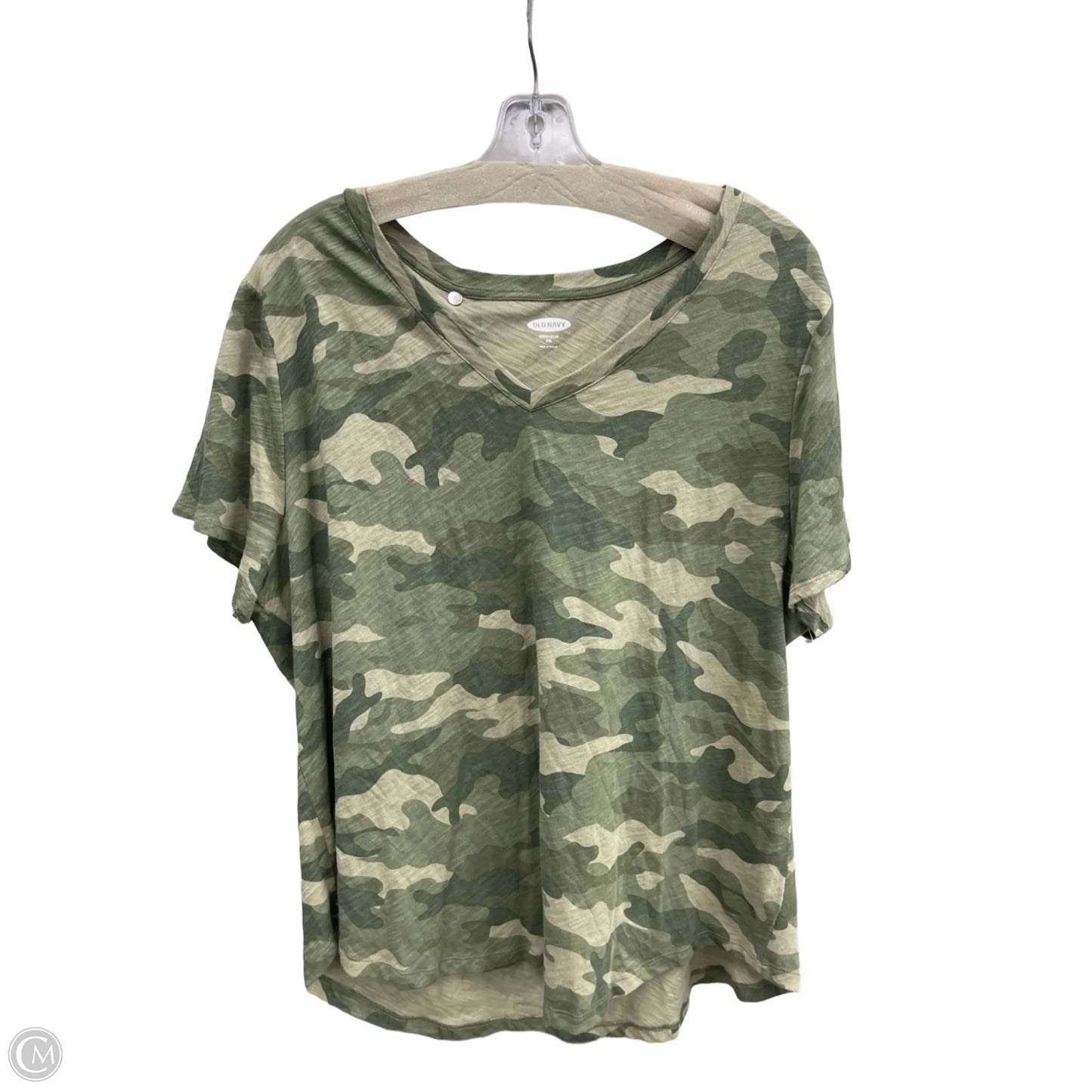 Top Short Sleeve Basic By Old Navy In Green, Size: 1x