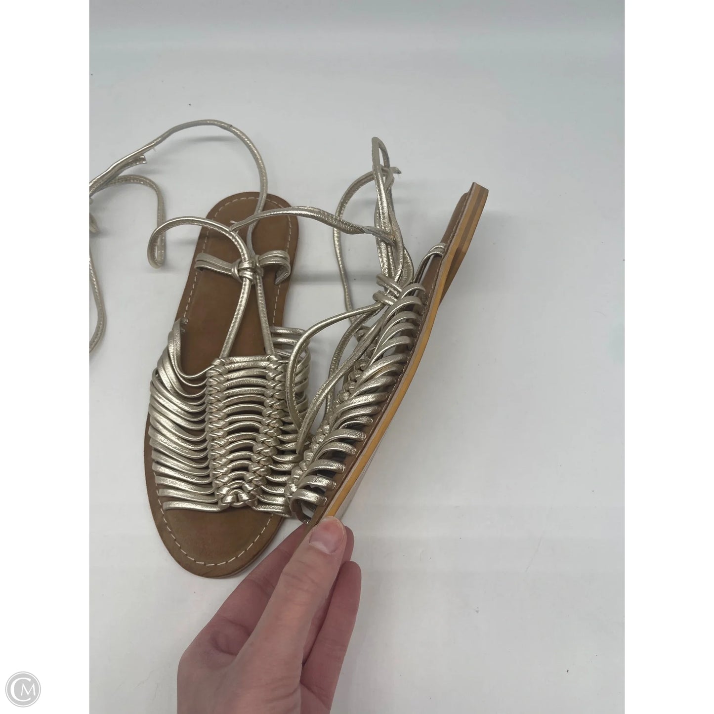 Sandals Flats By Seychelles In Gold, Size: 8