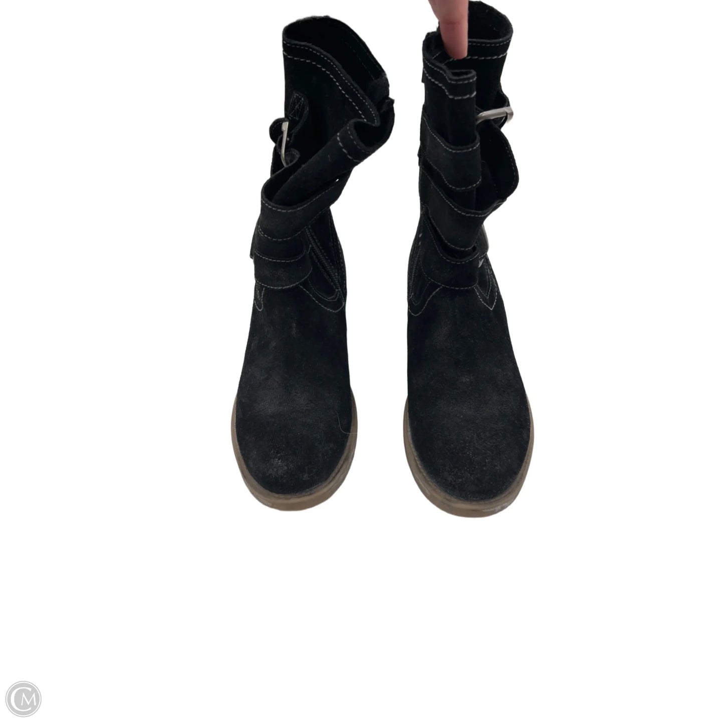Boots Ankle Flats By Cma In Black, Size: 8.5