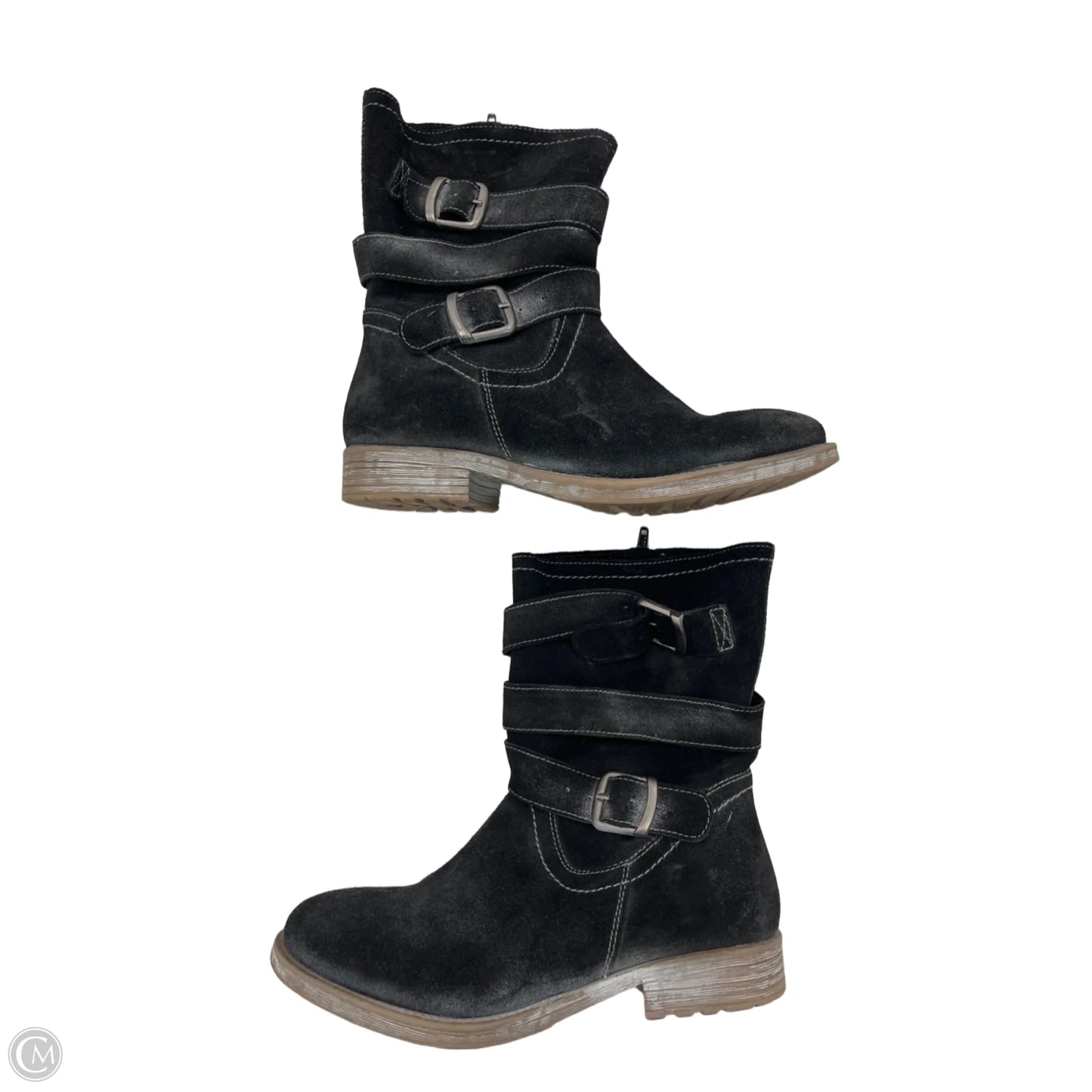 Boots Ankle Flats By Cma In Black, Size: 8.5
