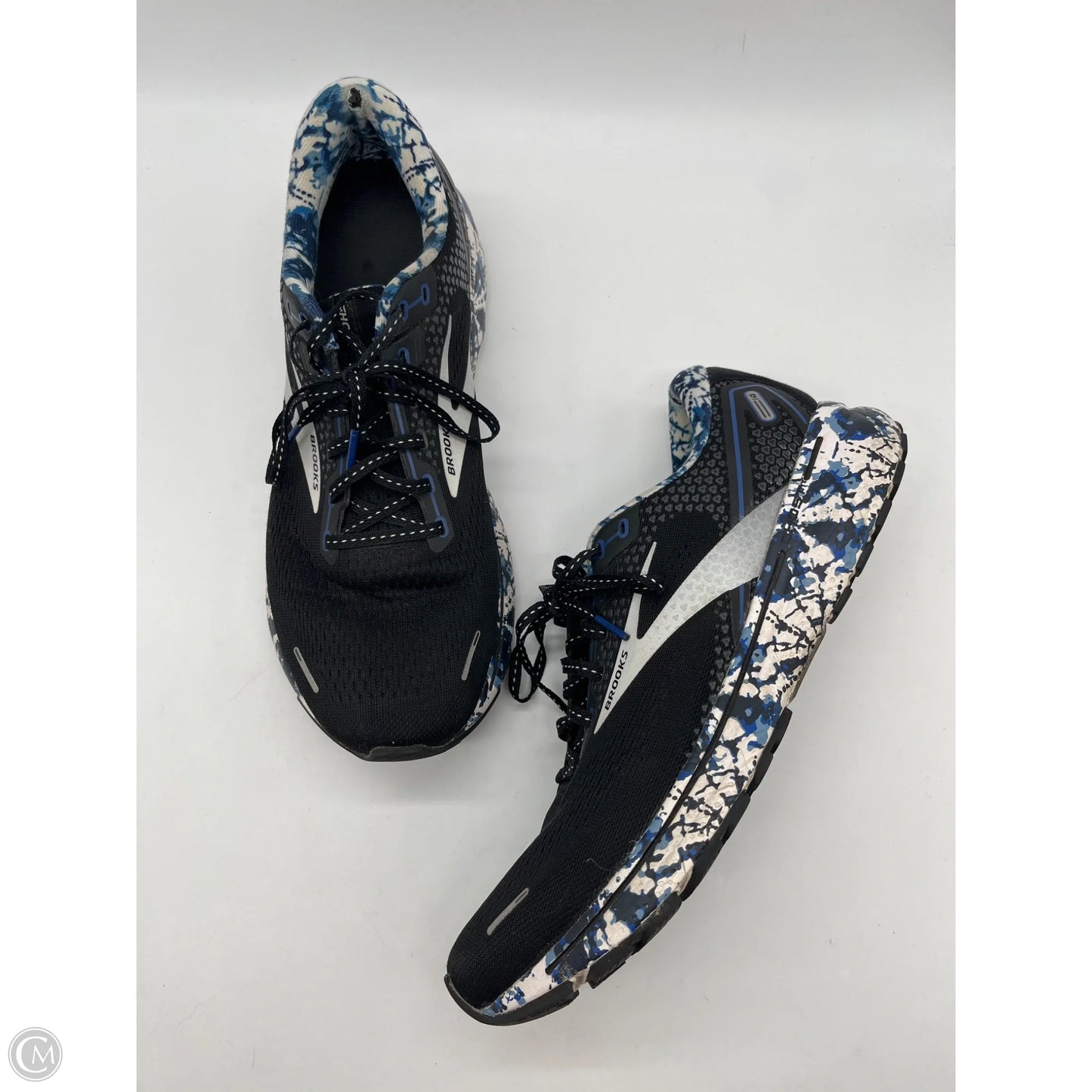 Shoes Athletic By Brooks In Black & Blue, Size: 11