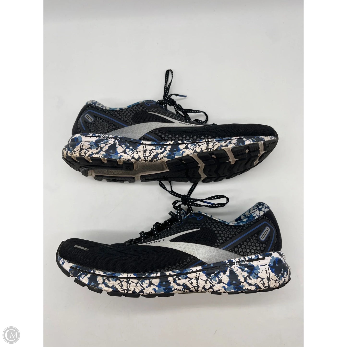 Shoes Athletic By Brooks In Black & Blue, Size: 11