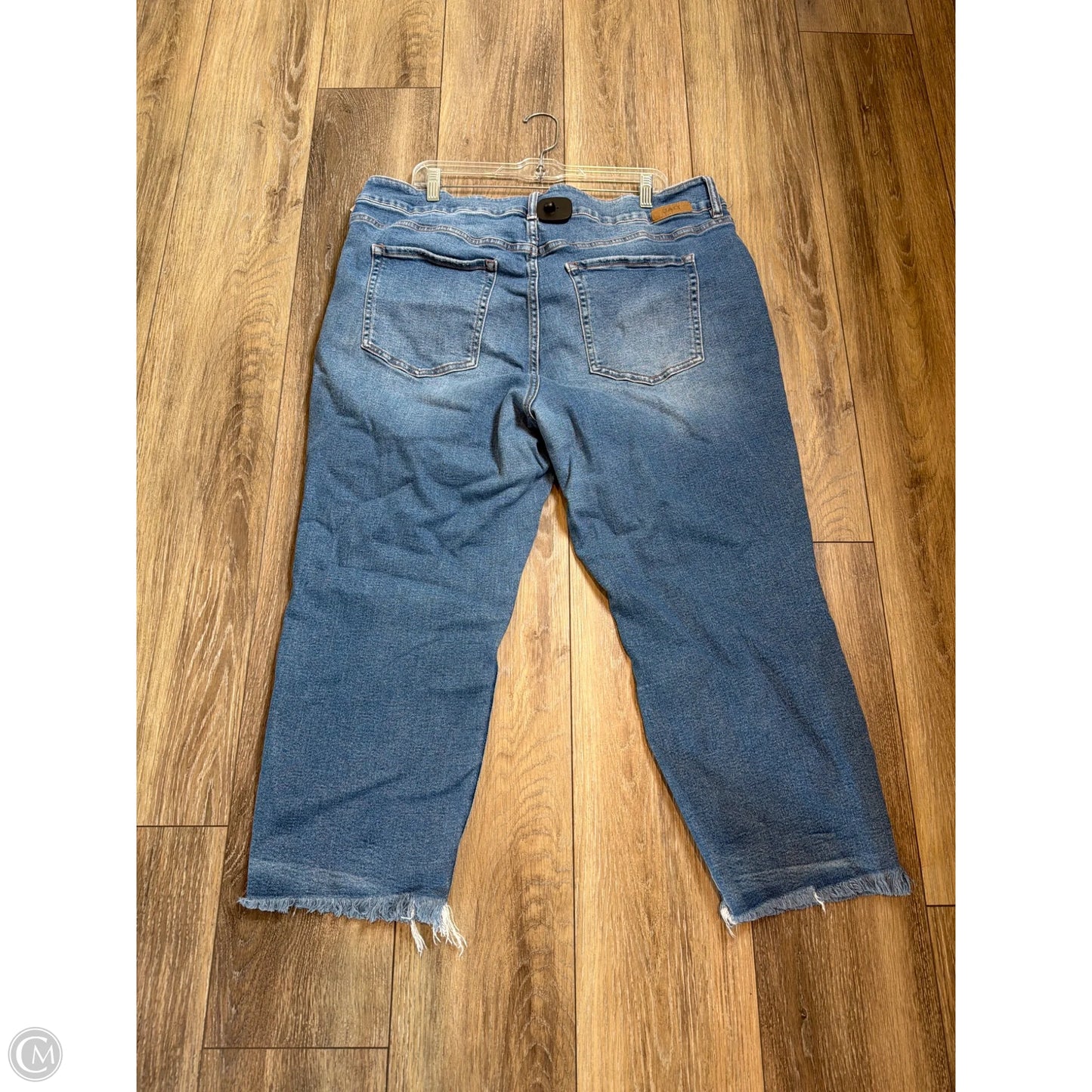 Jeans Cropped By Jag In Blue Denim, Size: 22