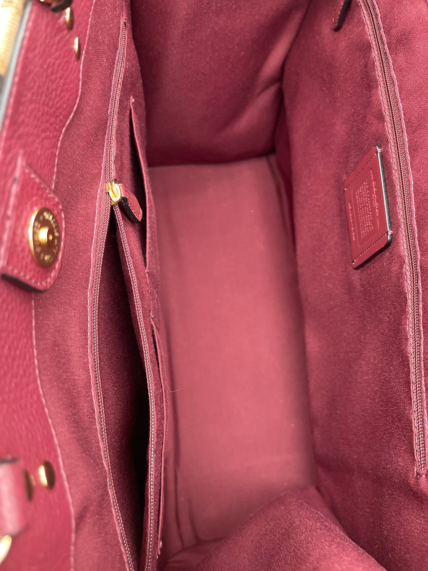 Handbag Designer By Coach, Size: Large