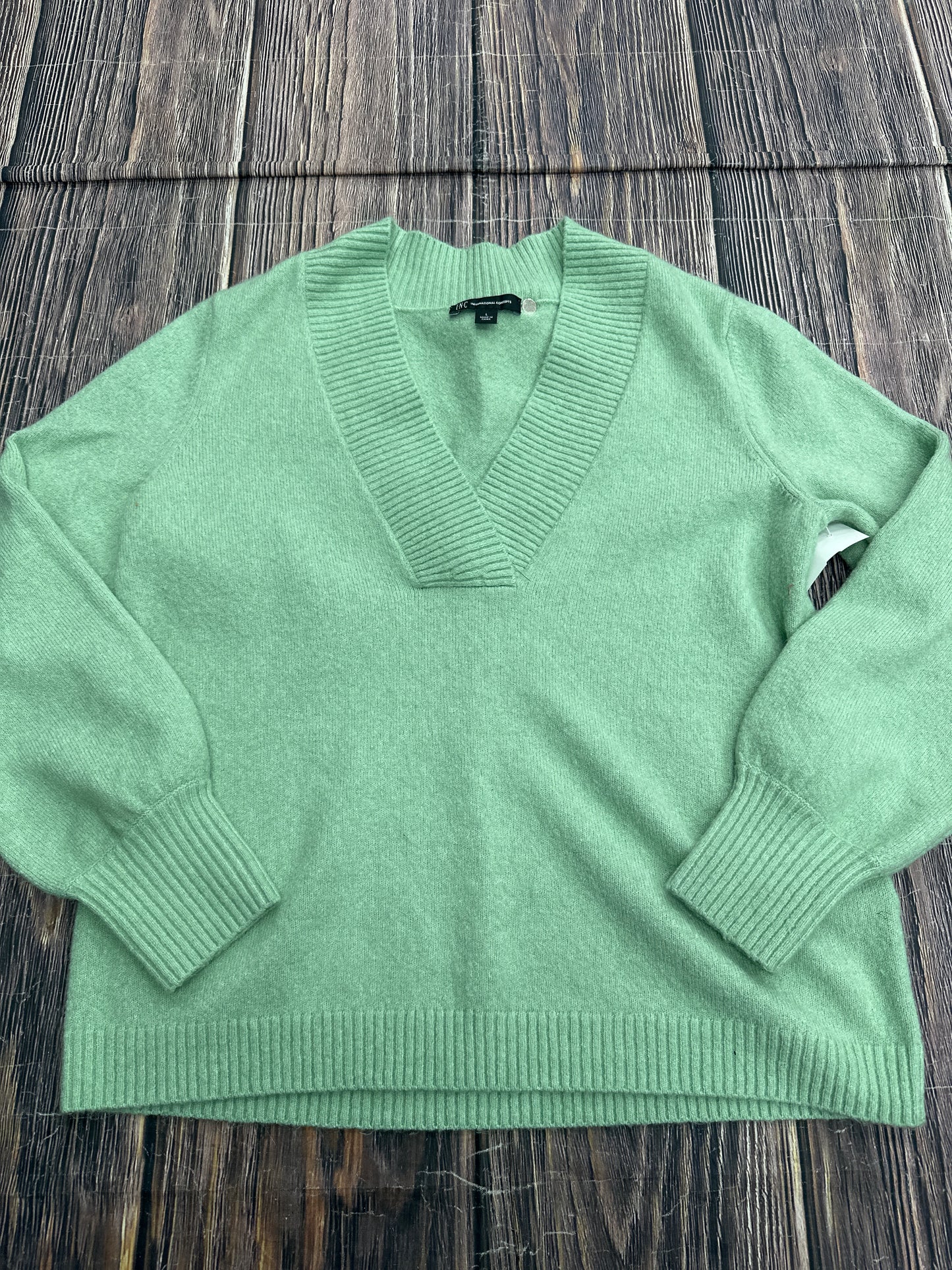 Sweater By Inc In Green, Size: L