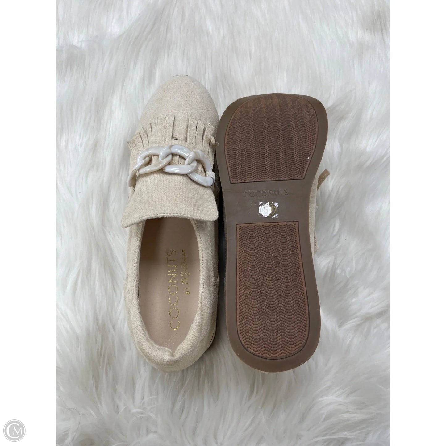 Shoes Flats By Coconuts In Cream, Size: 9