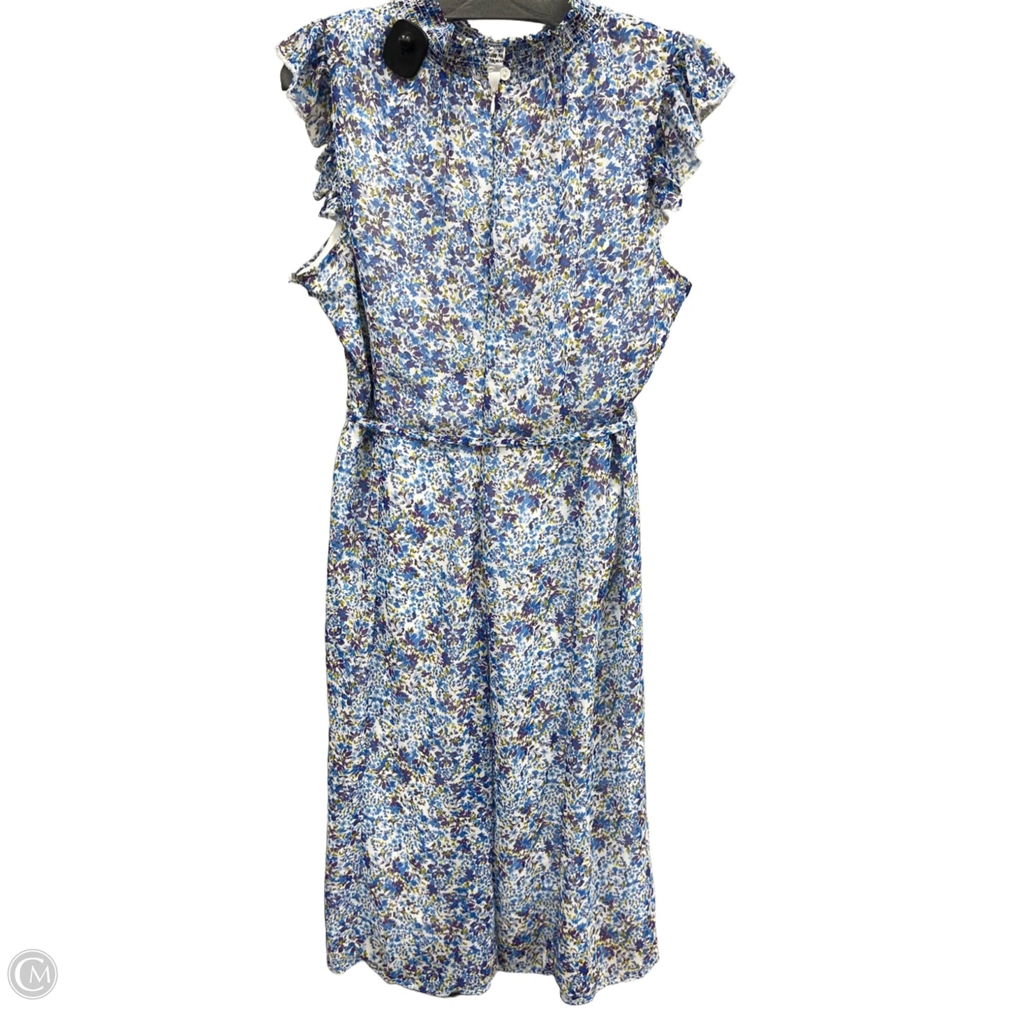 Dress Casual Midi By Nina Leonard In Blue, Size: Xl