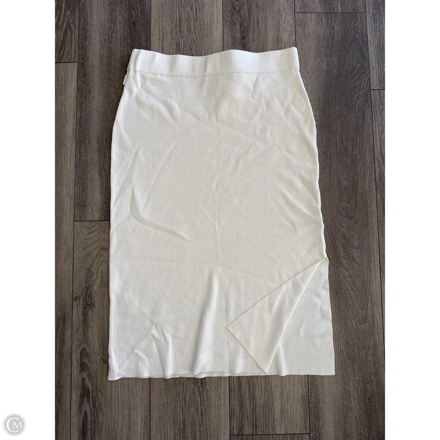 Skirt Midi By Clothes Mentor In White, Size: L