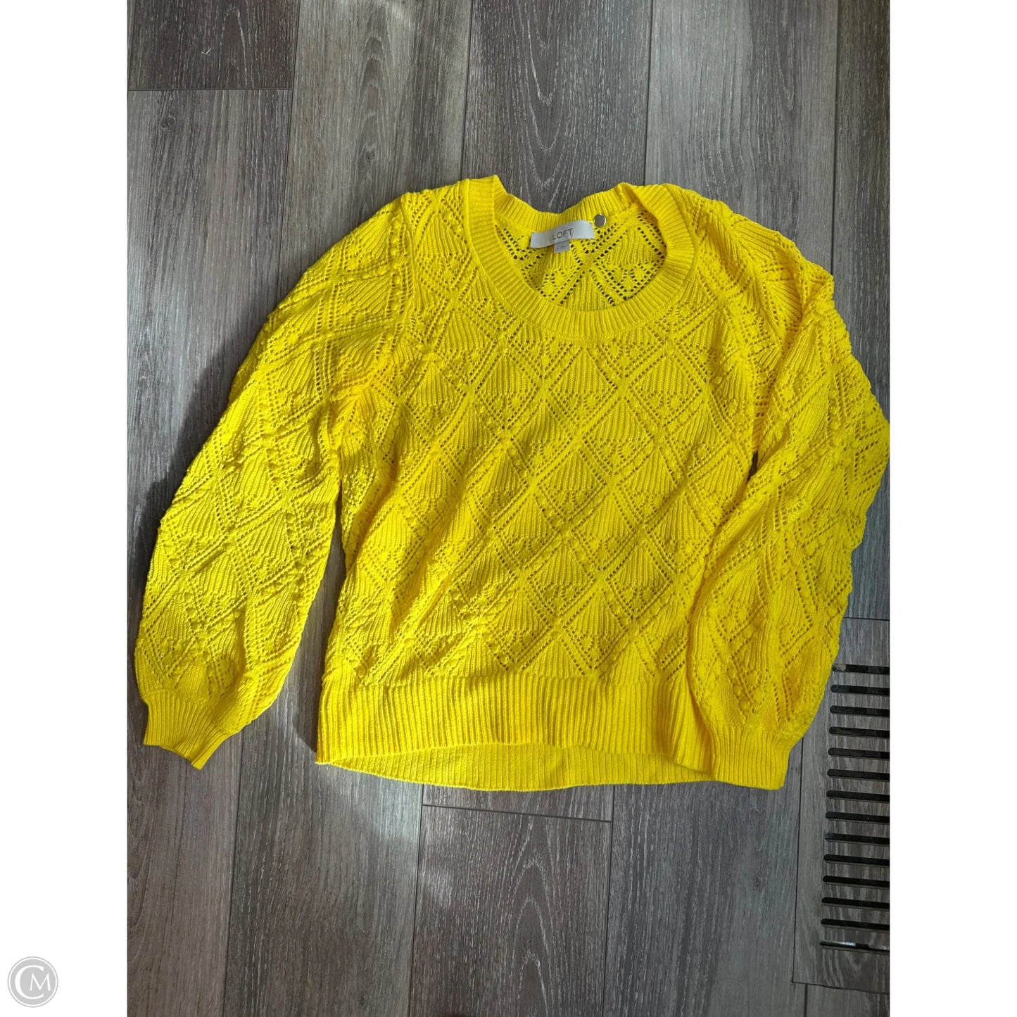 Sweater By Loft In Yellow, Size: S