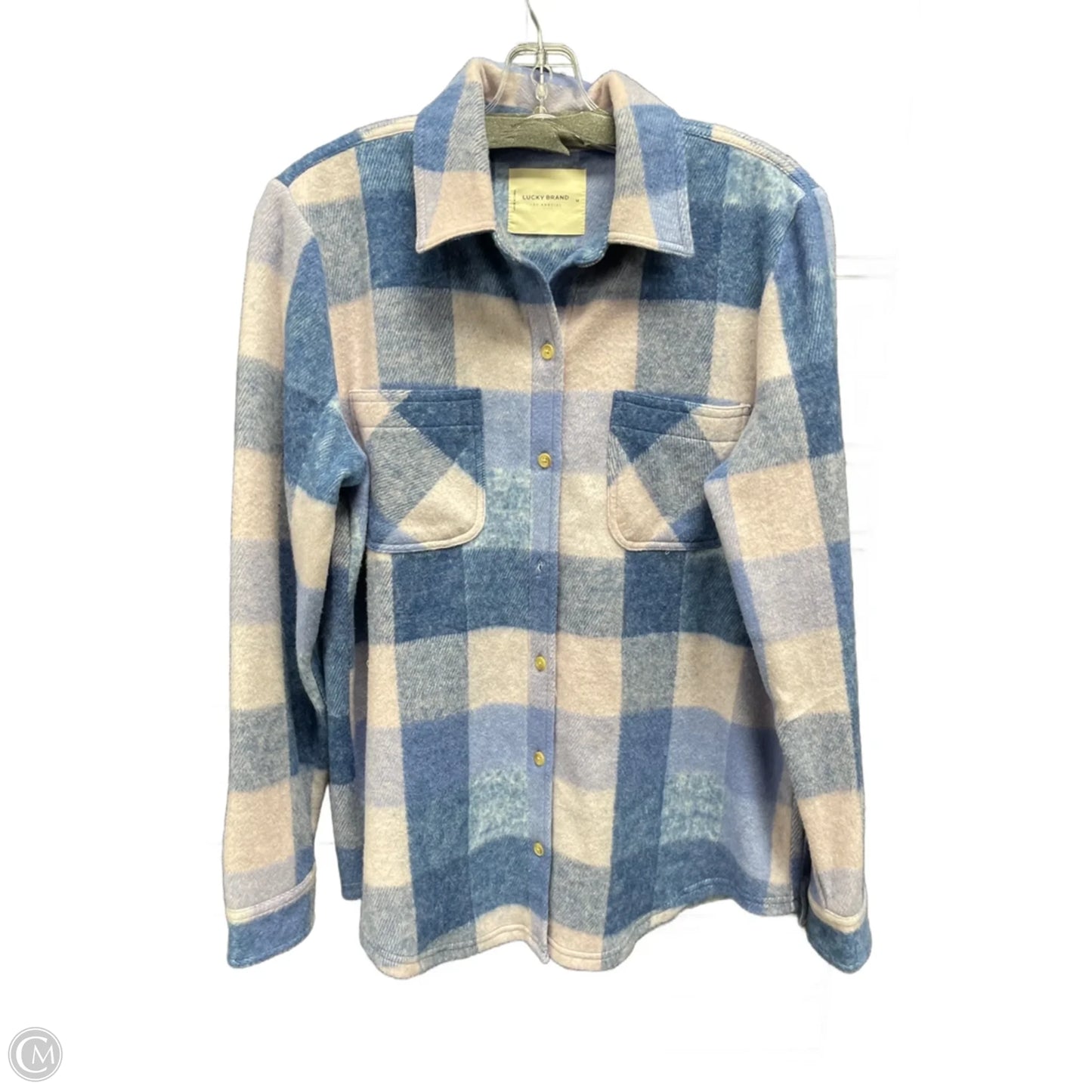 Top Long Sleeve By Lucky Brand In Blue, Size: M