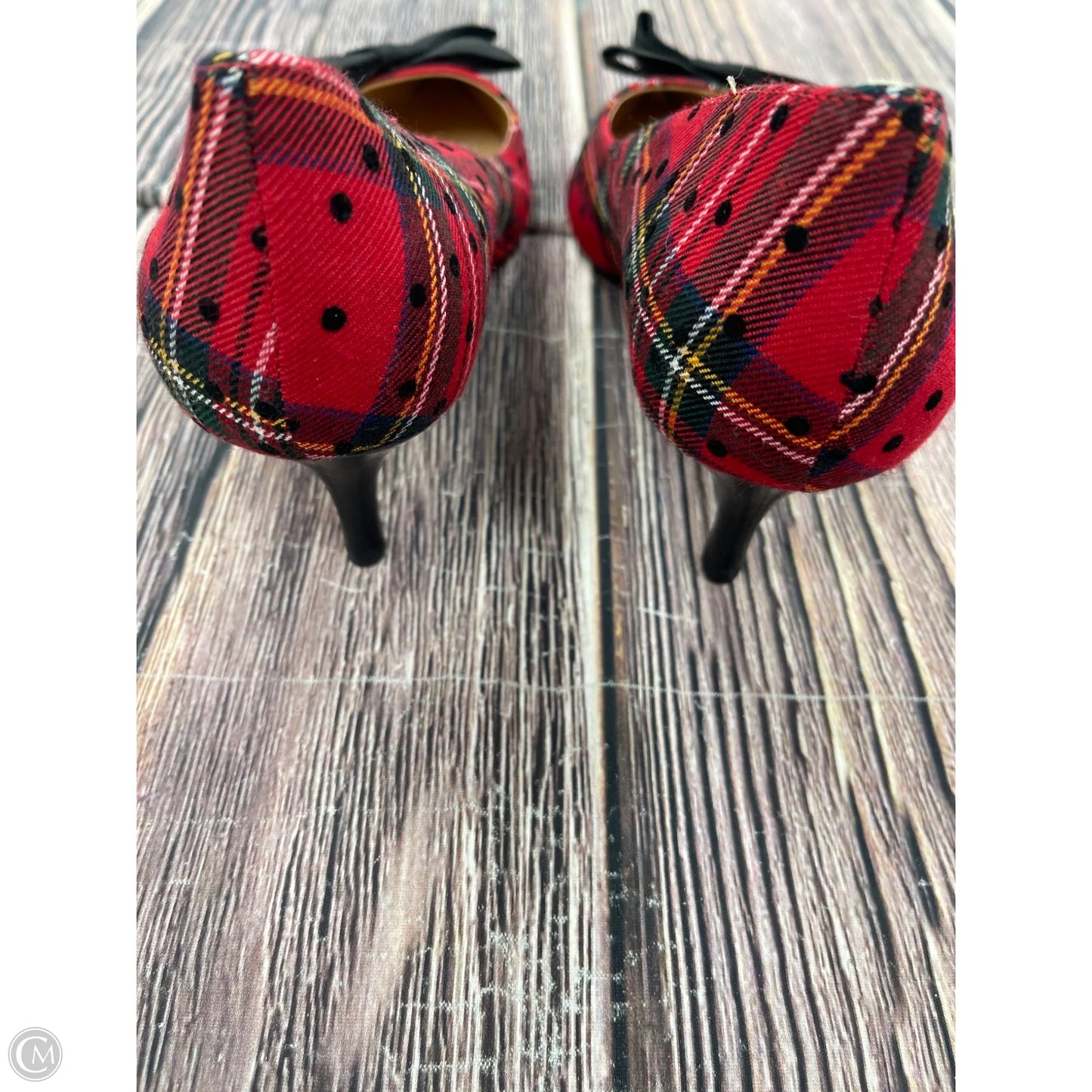 Shoes Heels Kitten By Talbots In Red, Size: 7.5