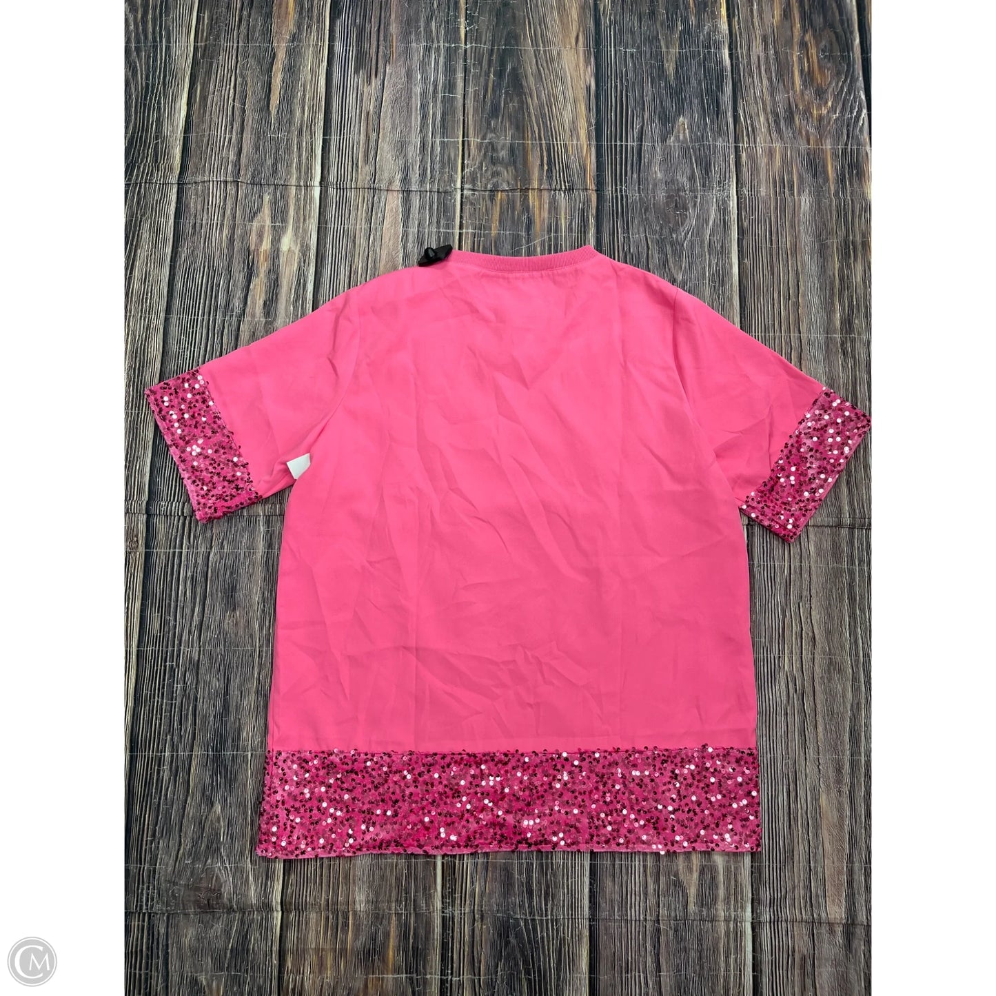 Top Short Sleeve By Why Dress In Pink, Size: M