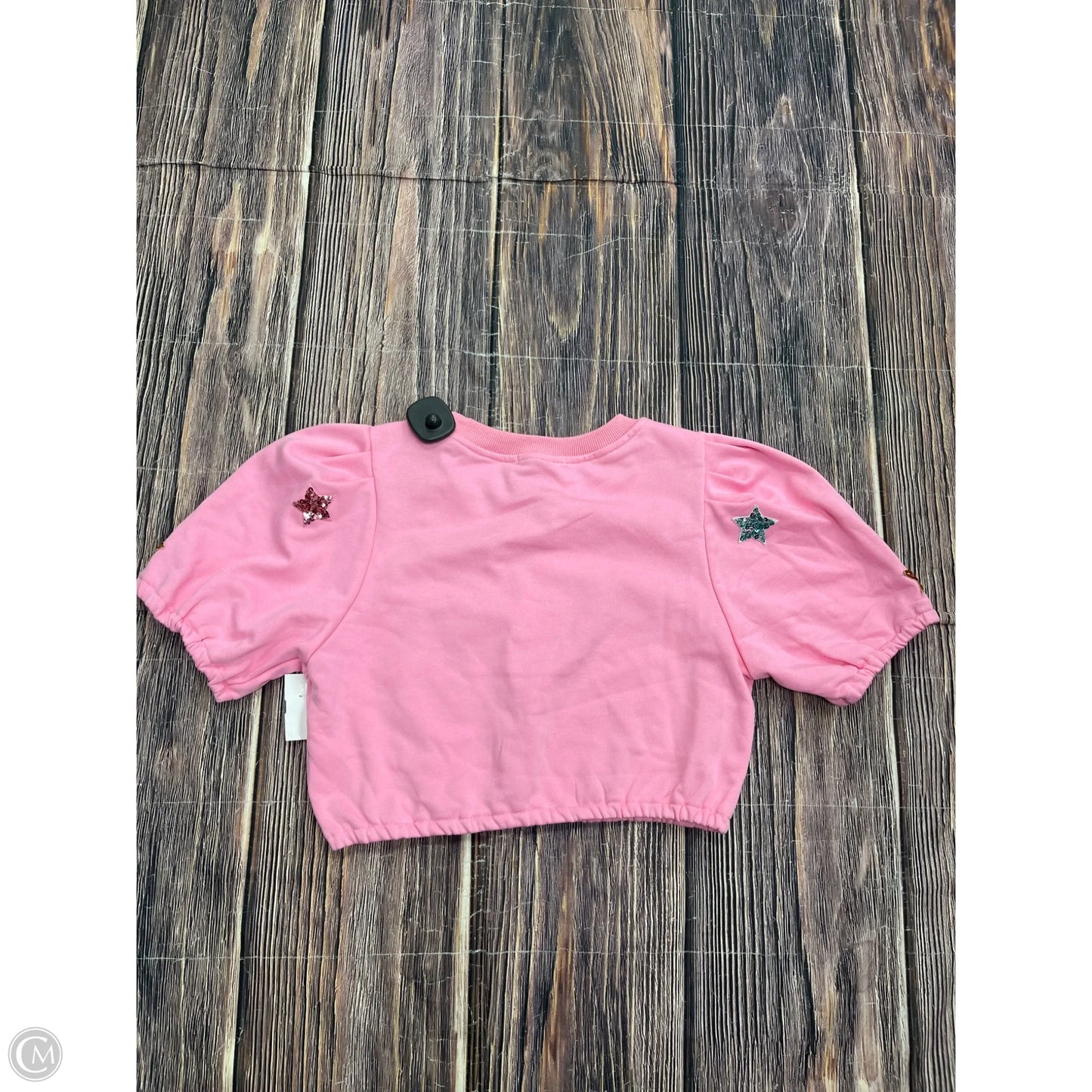 Top Short Sleeve By Cloud Ten In Pink, Size: M