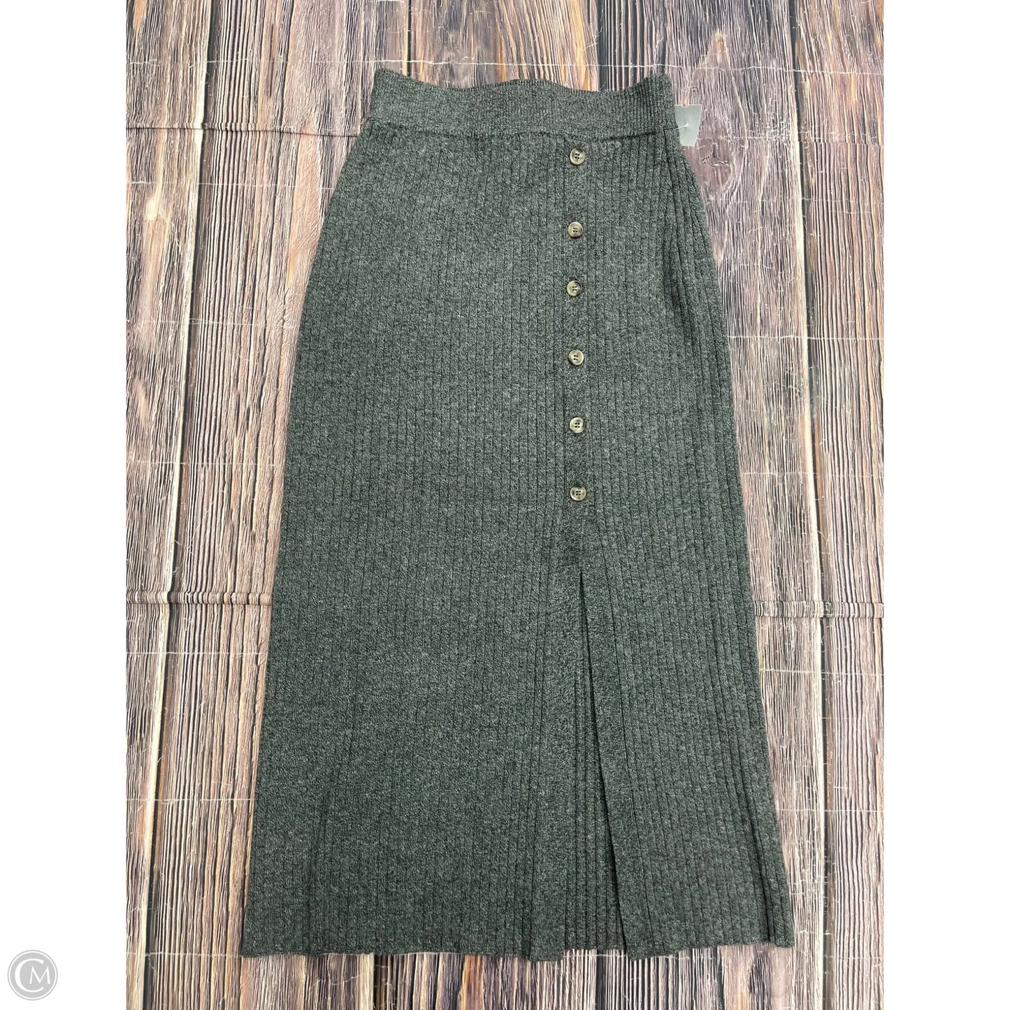 Skirt Midi By Clothes Mentor In Grey, Size: S
