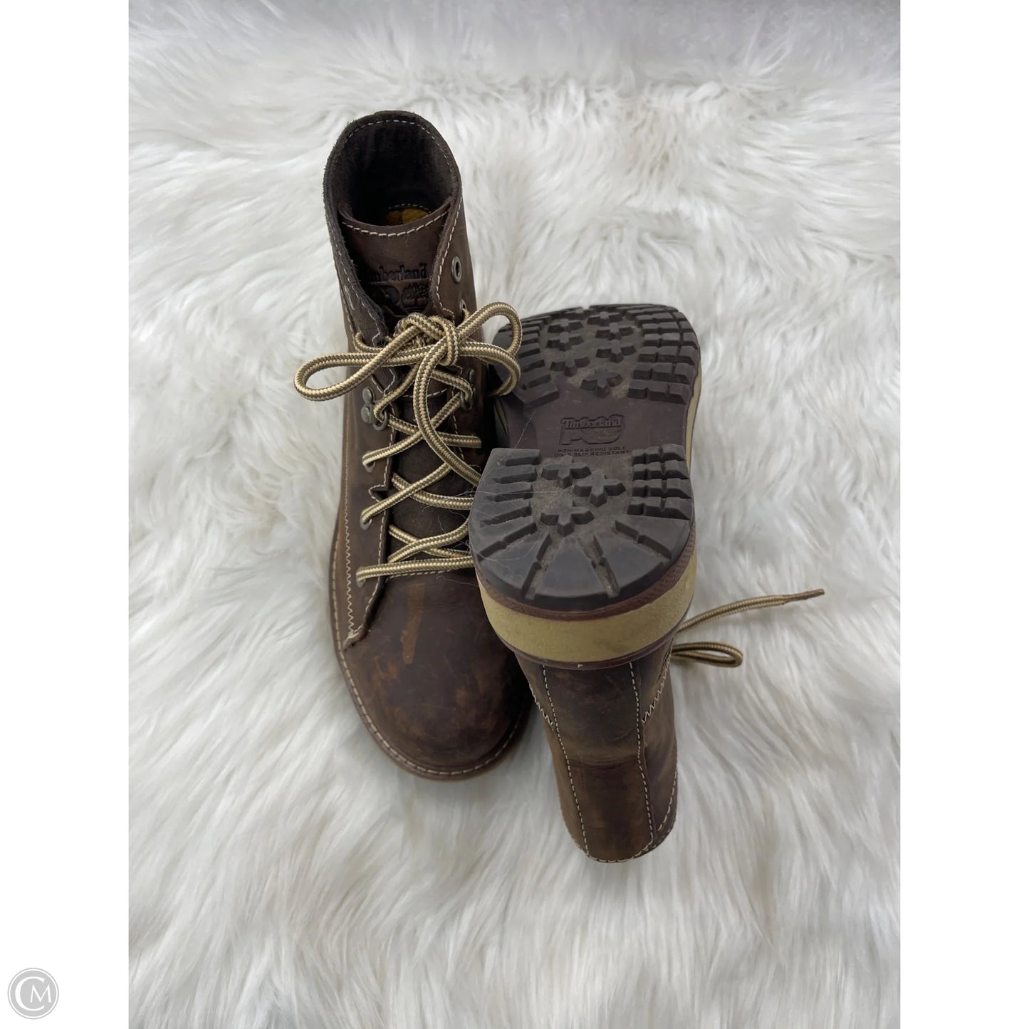 Boots Ankle Flats By Timberland In Brown, Size: 6.5