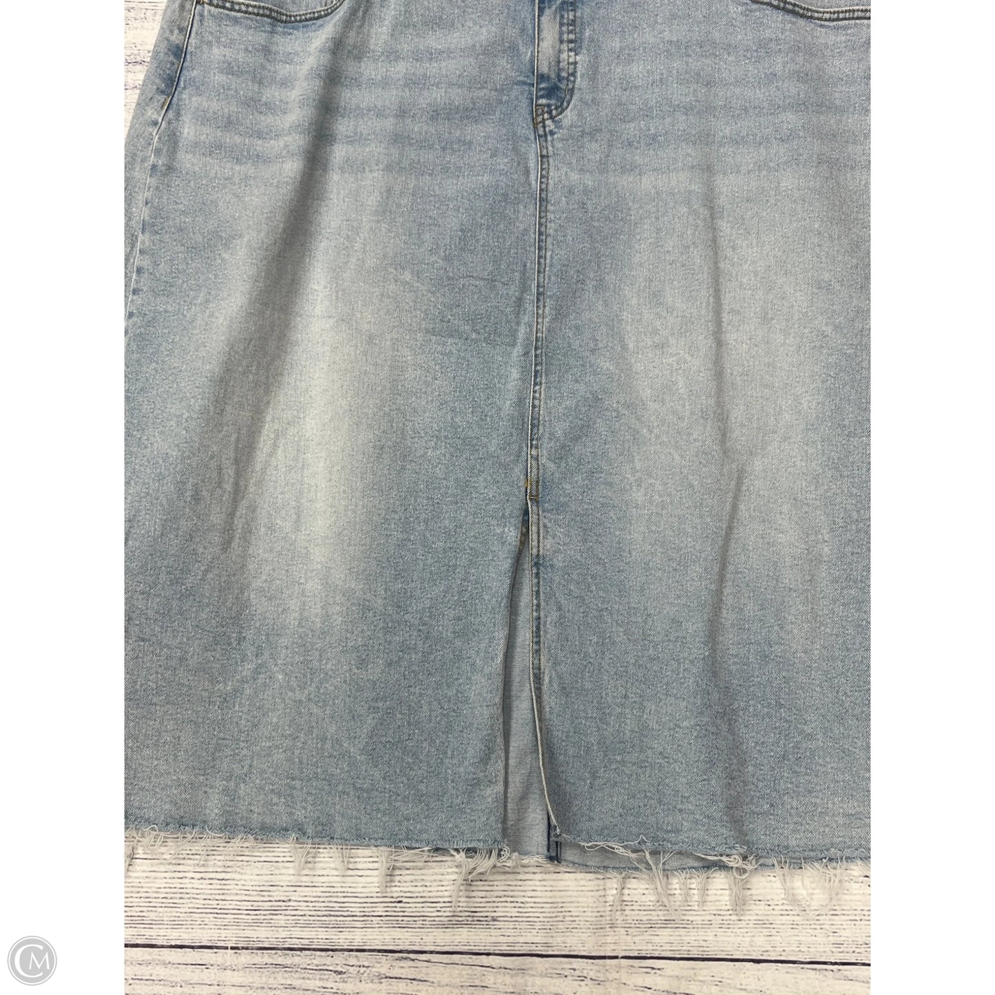 Skirt Maxi By Ava & Viv In Blue Denim, Size: 20