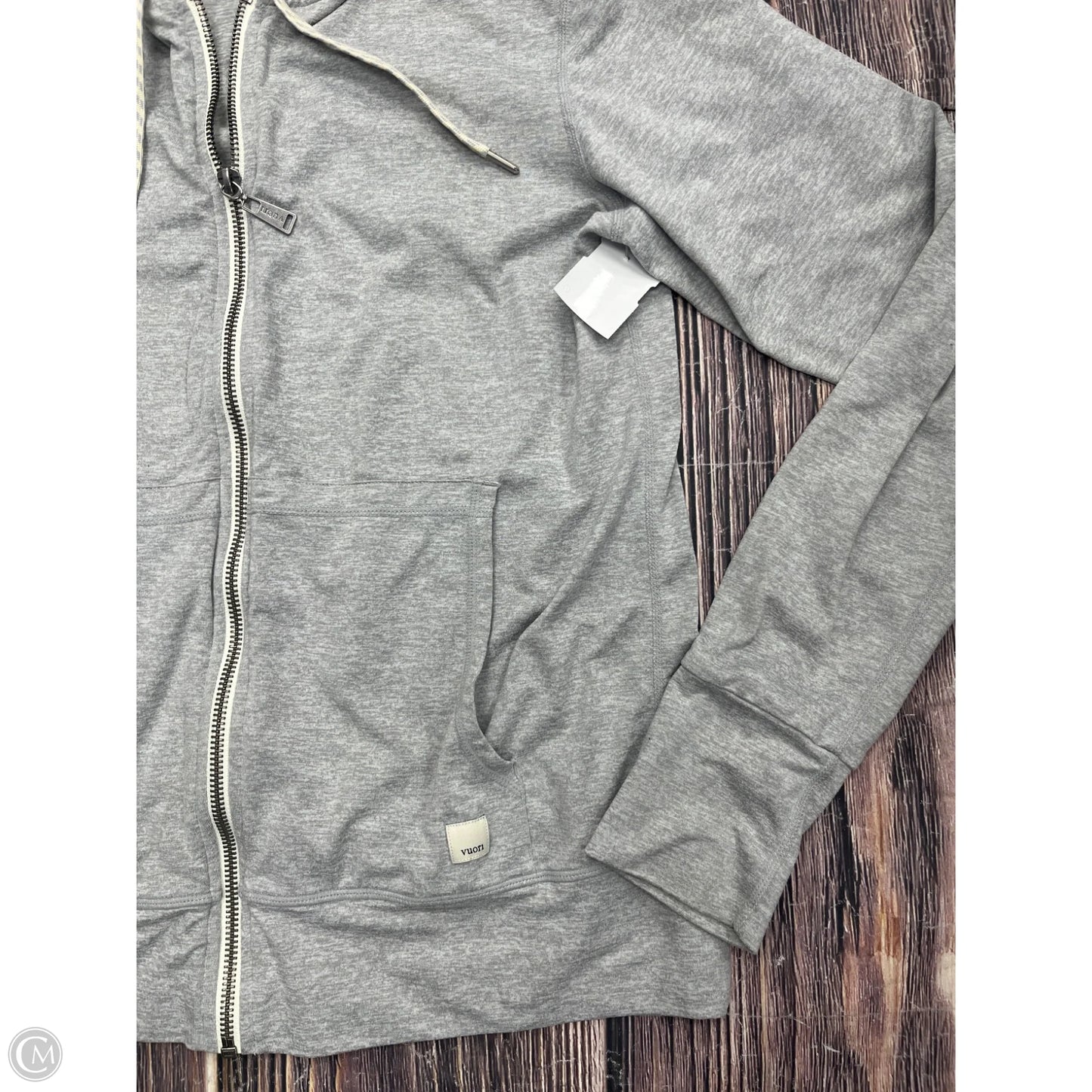 Athletic Jacket By Vuori In Grey, Size: S