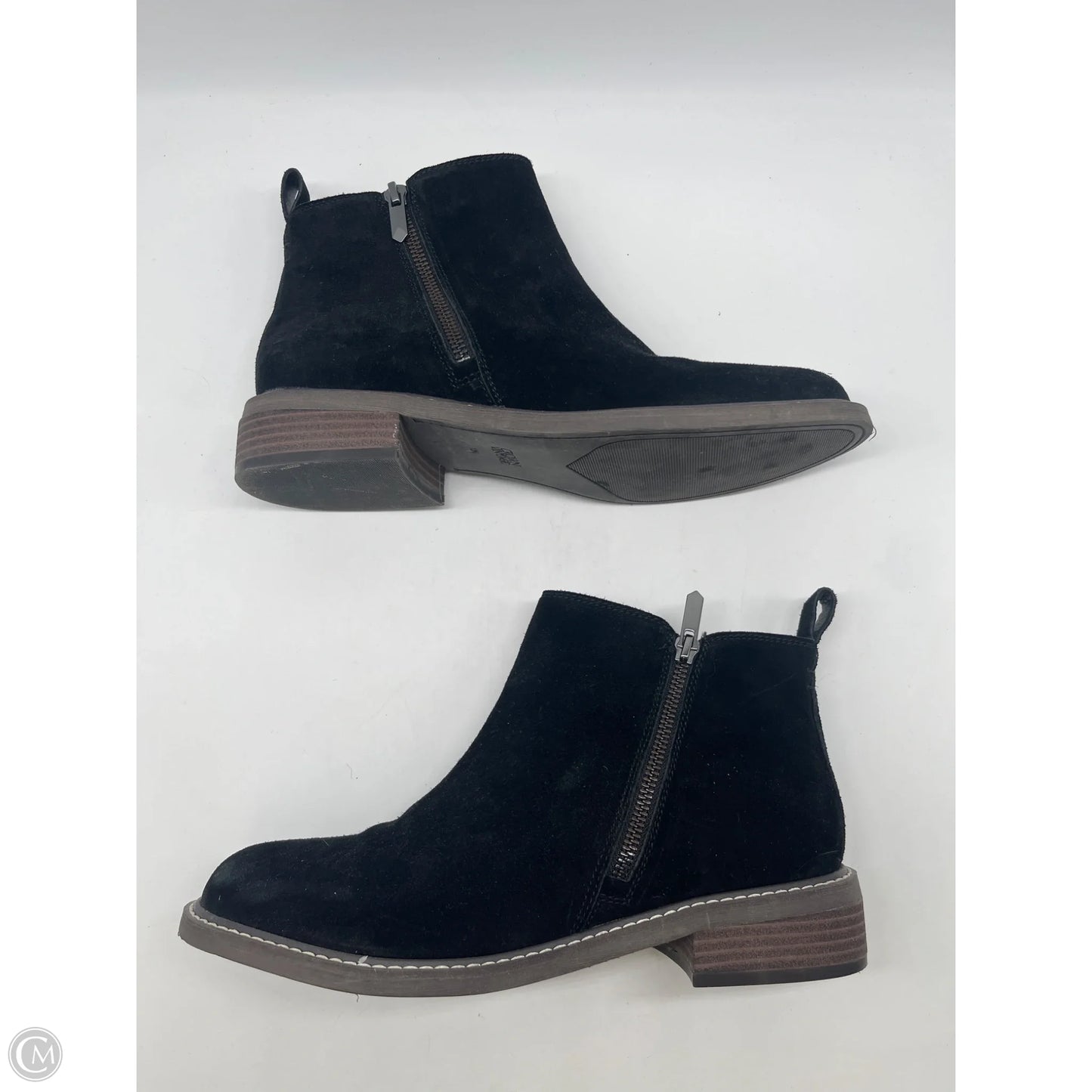 Boots Ankle Heels By Crown Vintage In Black, Size: 10