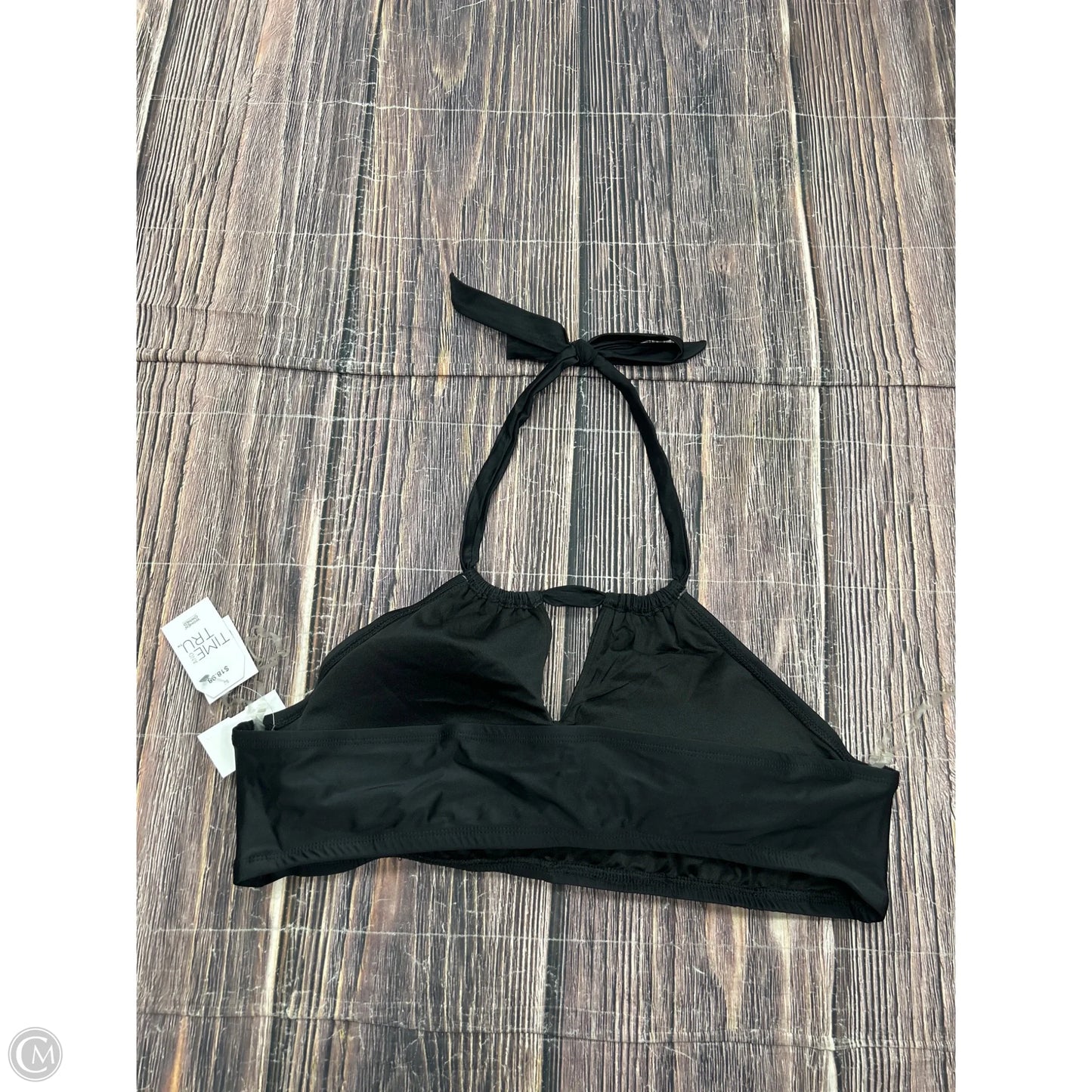 Swimsuit Top By Time And Tru In Black, Size: 1x