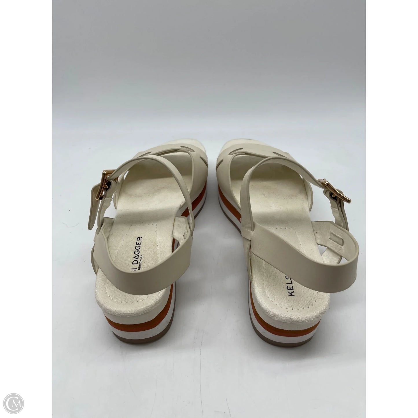 Sandals Heels Platform By Kelsi Dagger In White, Size: 6.5