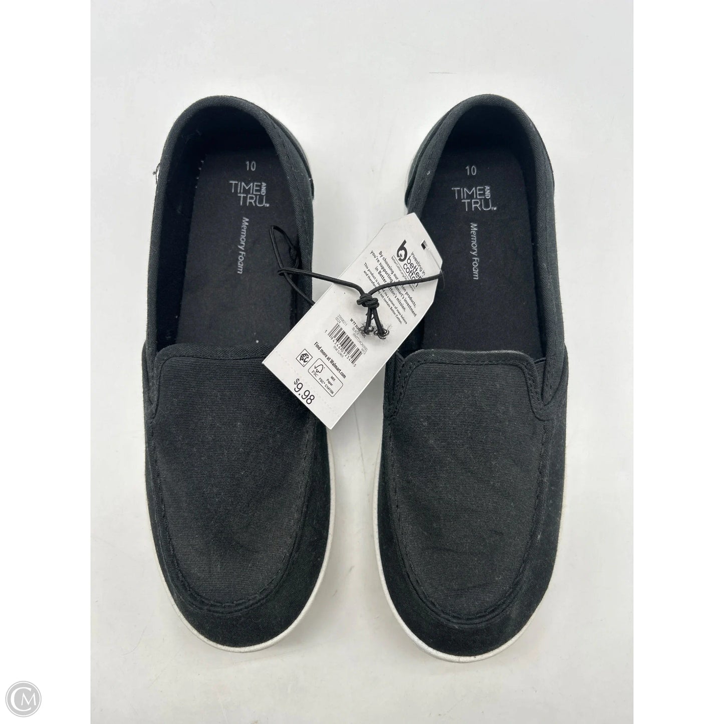 Shoes Flats By Time And Tru In Black, Size: 10