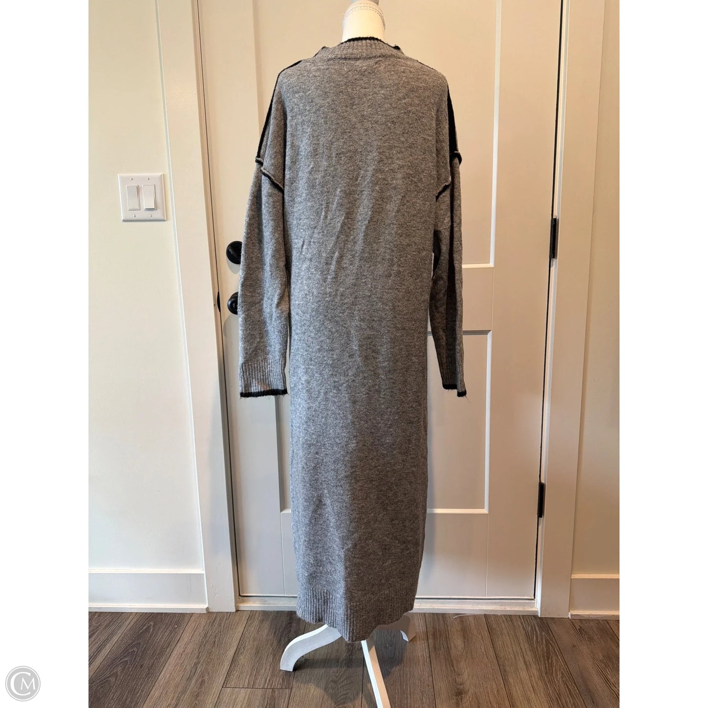 Dress Sweater By Penelope Rose In Grey, Size: Xl