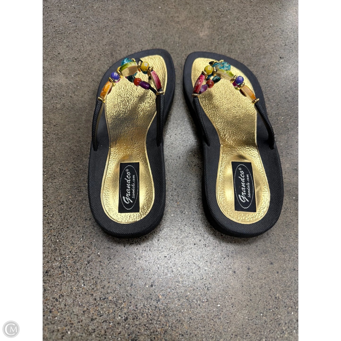 Sandals Flip Flops By Clothes Mentor In Black, Size: 8