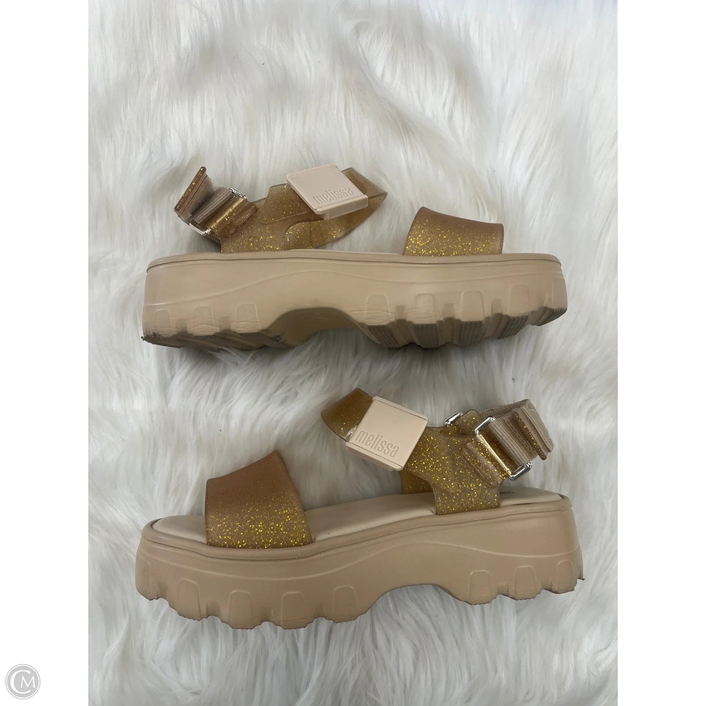 Sandals Flats By Clothes Mentor In Tan, Size: 6