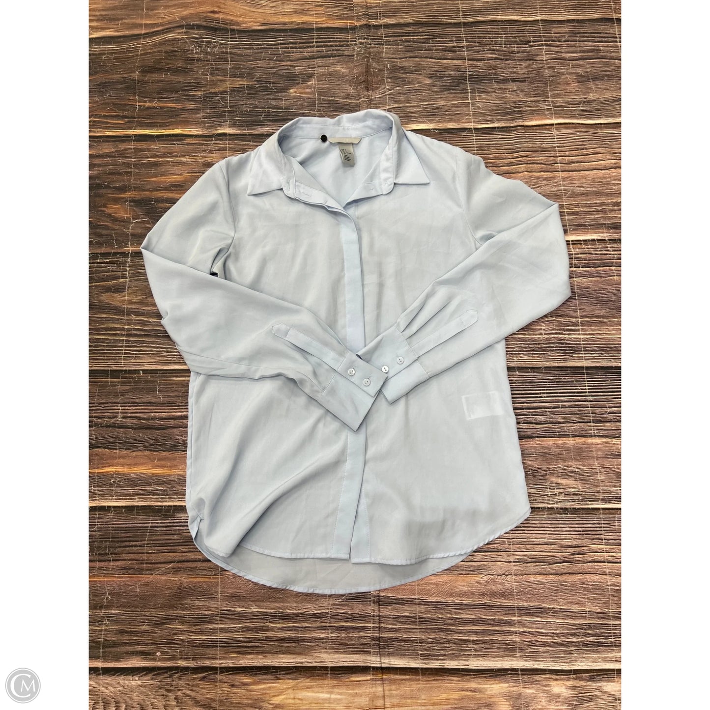 Top Long Sleeve By H&m In Blue, Size: 6