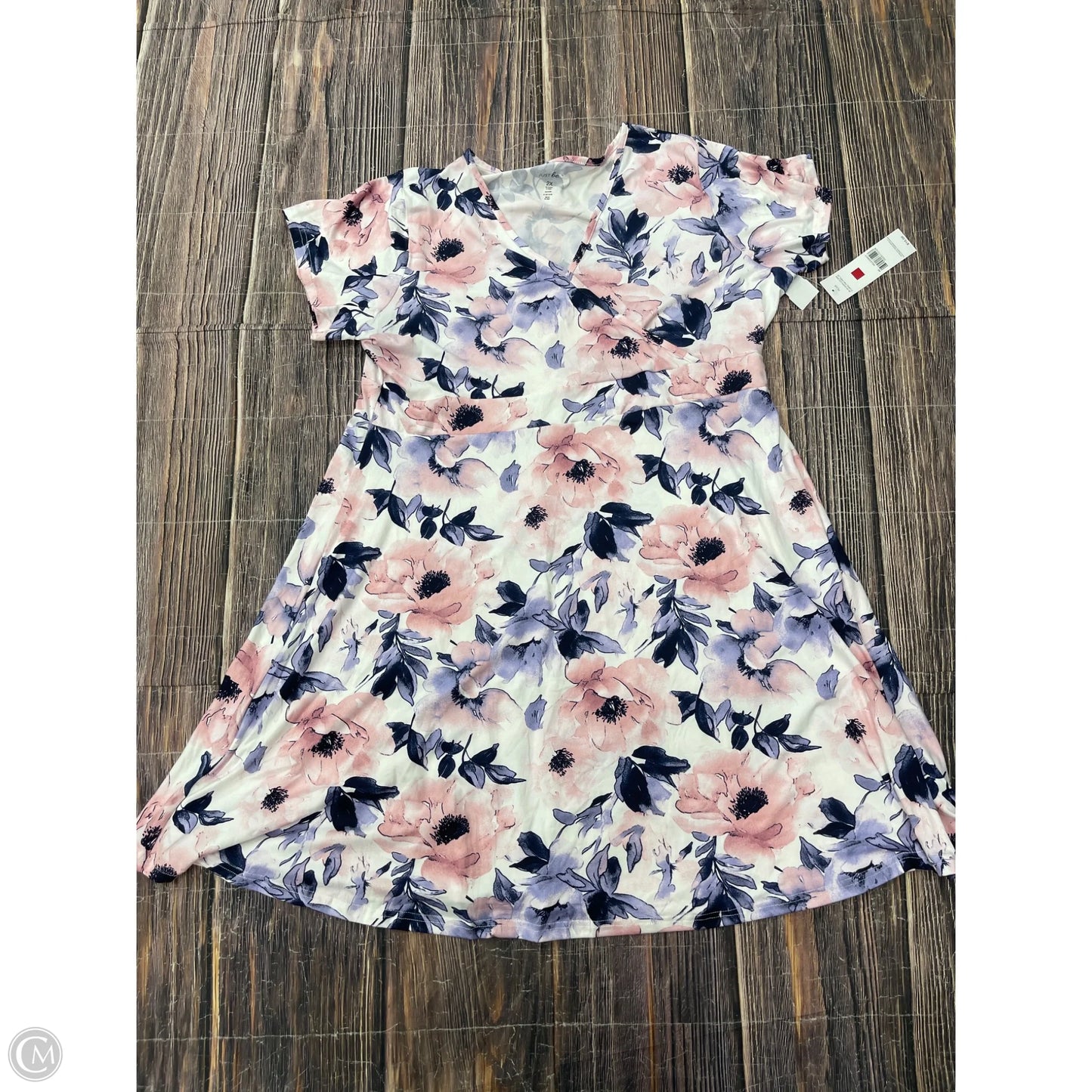 Dress Casual Maxi By Just Be In Pink, Size: 2x