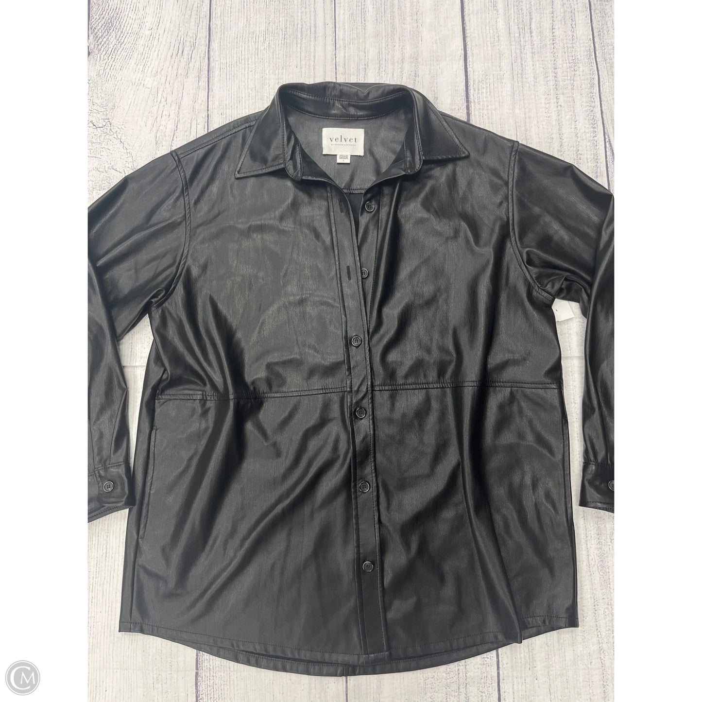 Jacket Other By Velvet By Graham & Spencer In Black, Size: L