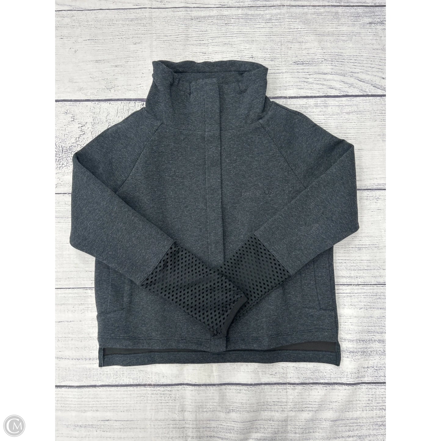 Athletic Jacket By Peloton In Grey, Size: S