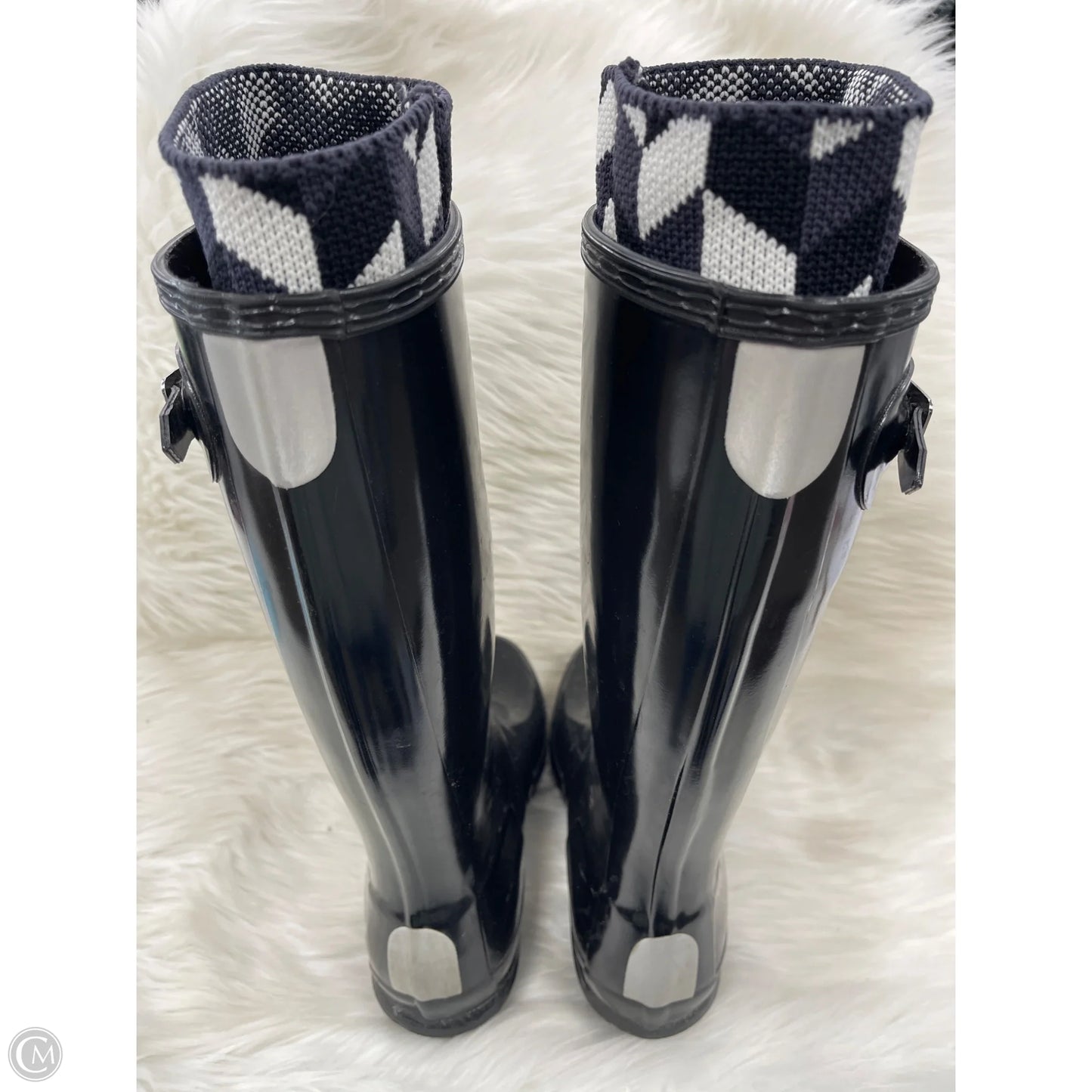 Boots Rain By Hunter In Black, Size: 6