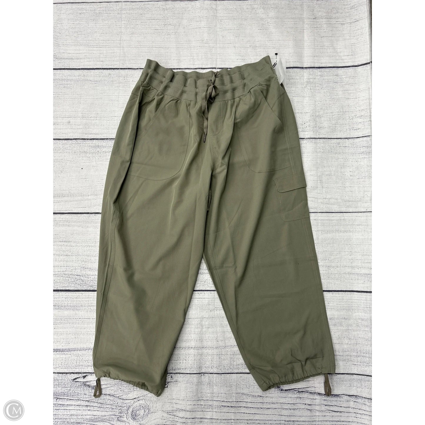 Athletic Capris By Rbx In Green, Size: L
