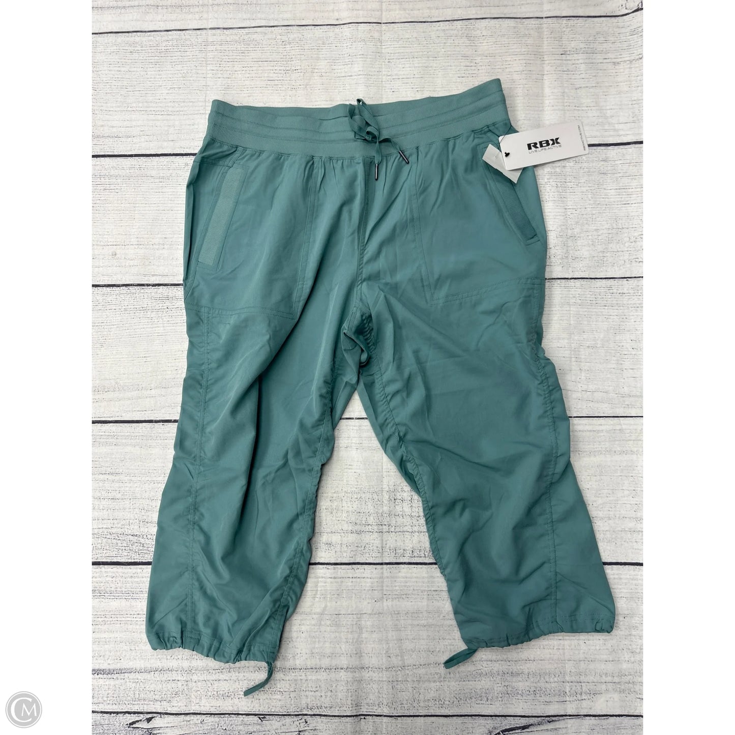 Athletic Capris By Rbx In Green, Size: L
