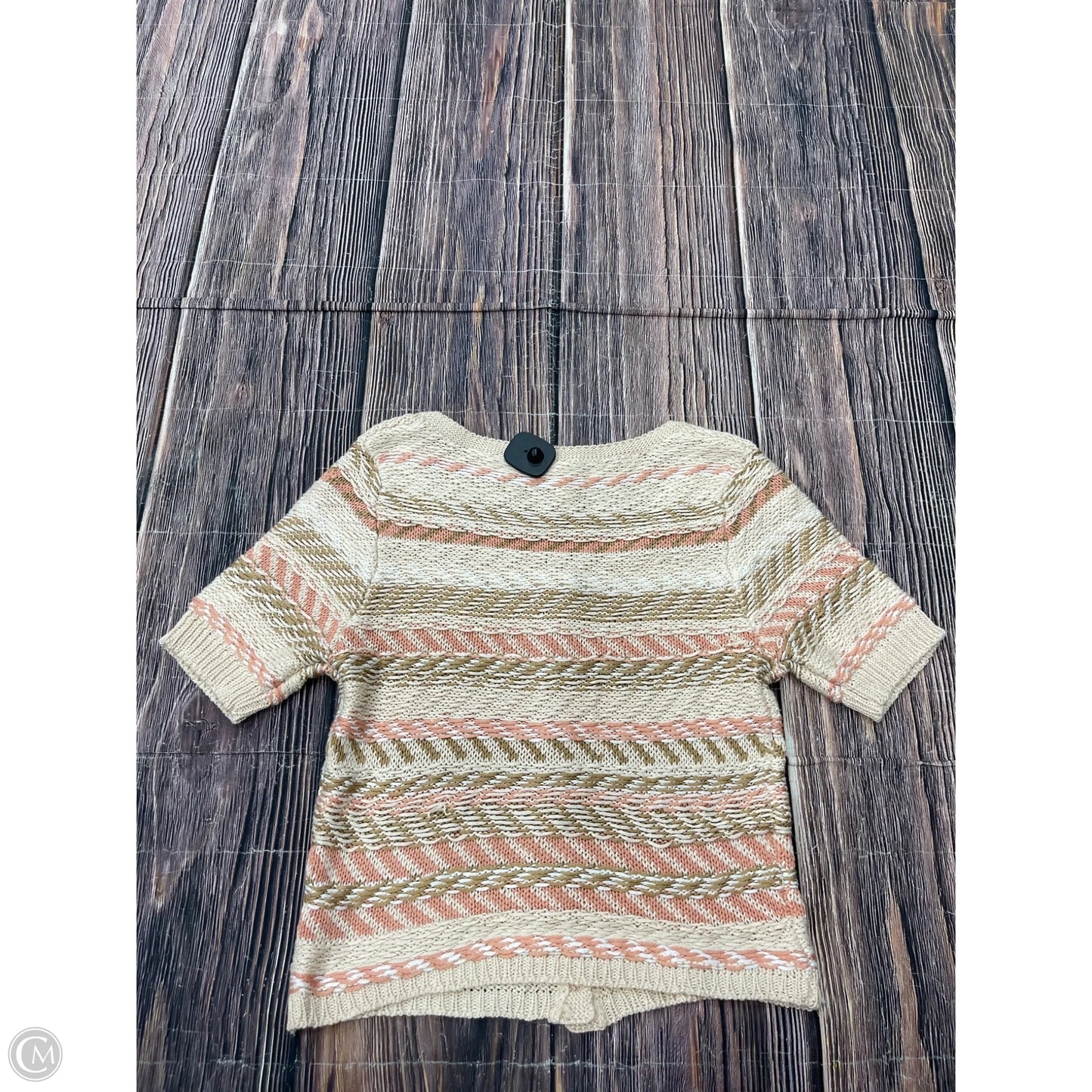 Sweater Short Sleeve By Wishlist In Brown, Size: M