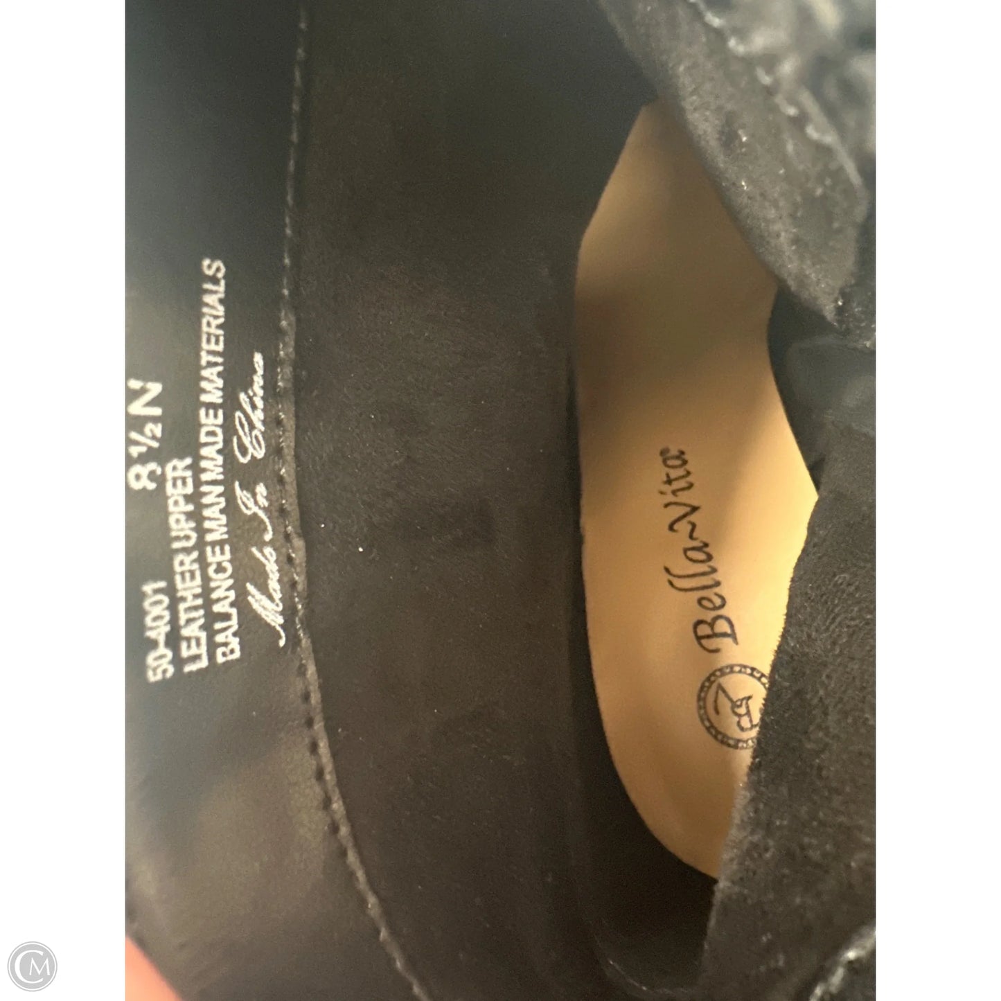 Boots Ankle Heels By Clothes Mentor In Black, Size: 8.5